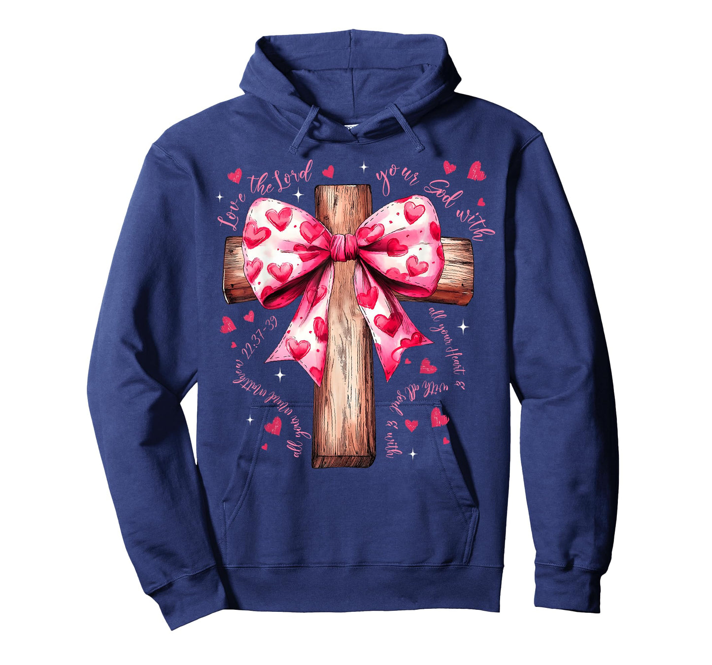 Valentine Jesus Coquette Bow Bible Verse Christian Women T-Shirt