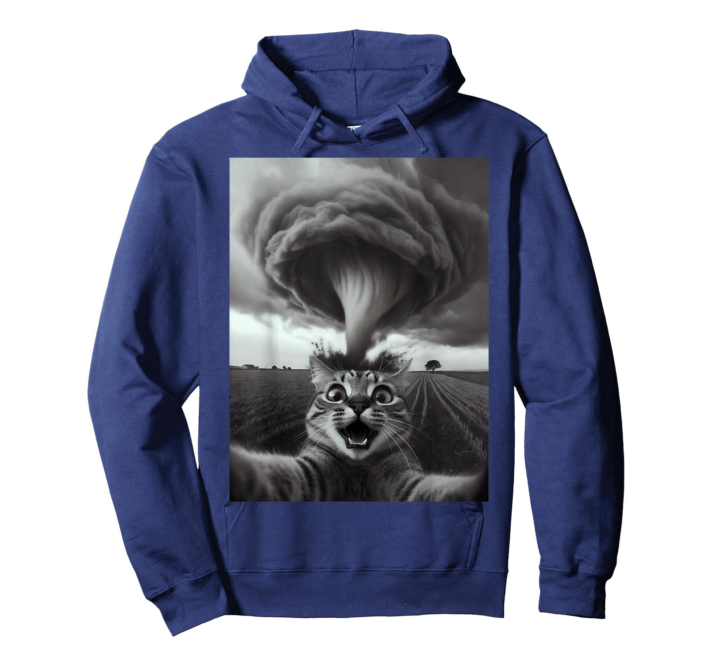 Funny Tornado Selfie Cat Meme – Cute Storm Weather Humor T-Shirt