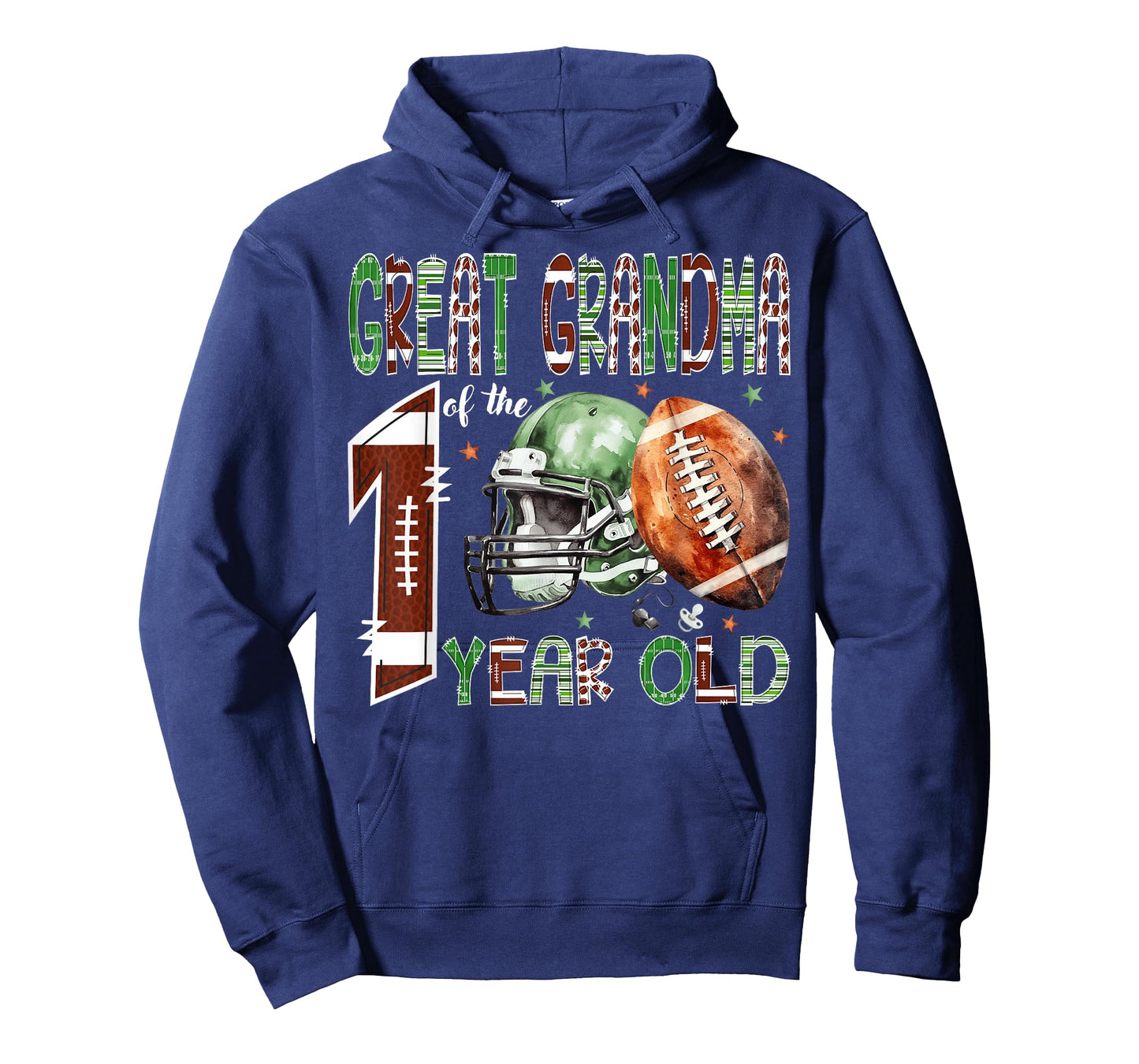 Great Grandma of The 1 Year Old Football 1st Birthday Boy T-Shirt