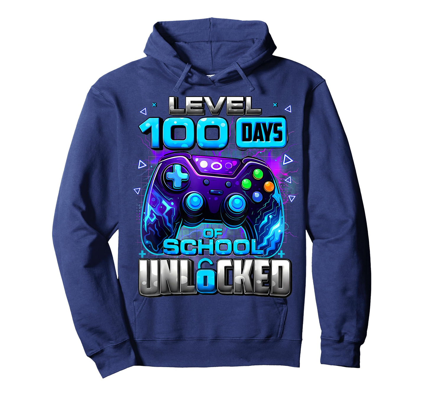 100 Days of School Level Unlocked Video Games Boys T-Shirt
