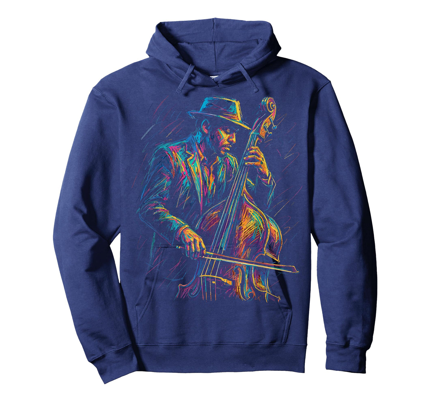 Jazz Musician Upright Bass Player Artistic Music Jazz Lover T-Shirt