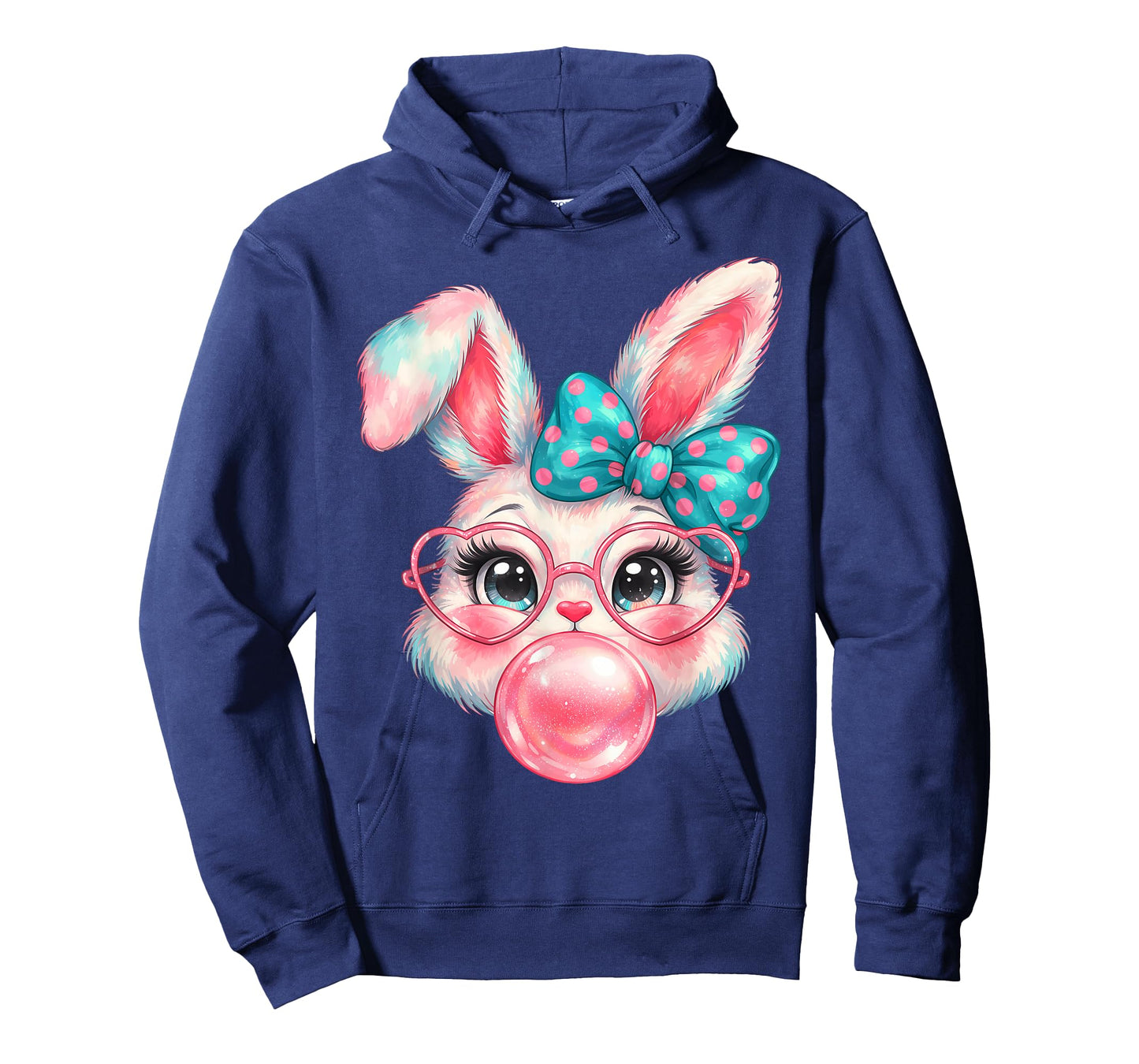 Girls Easter Cute Bunny Face Coquette Easter Kids Girl Women T-Shirt
