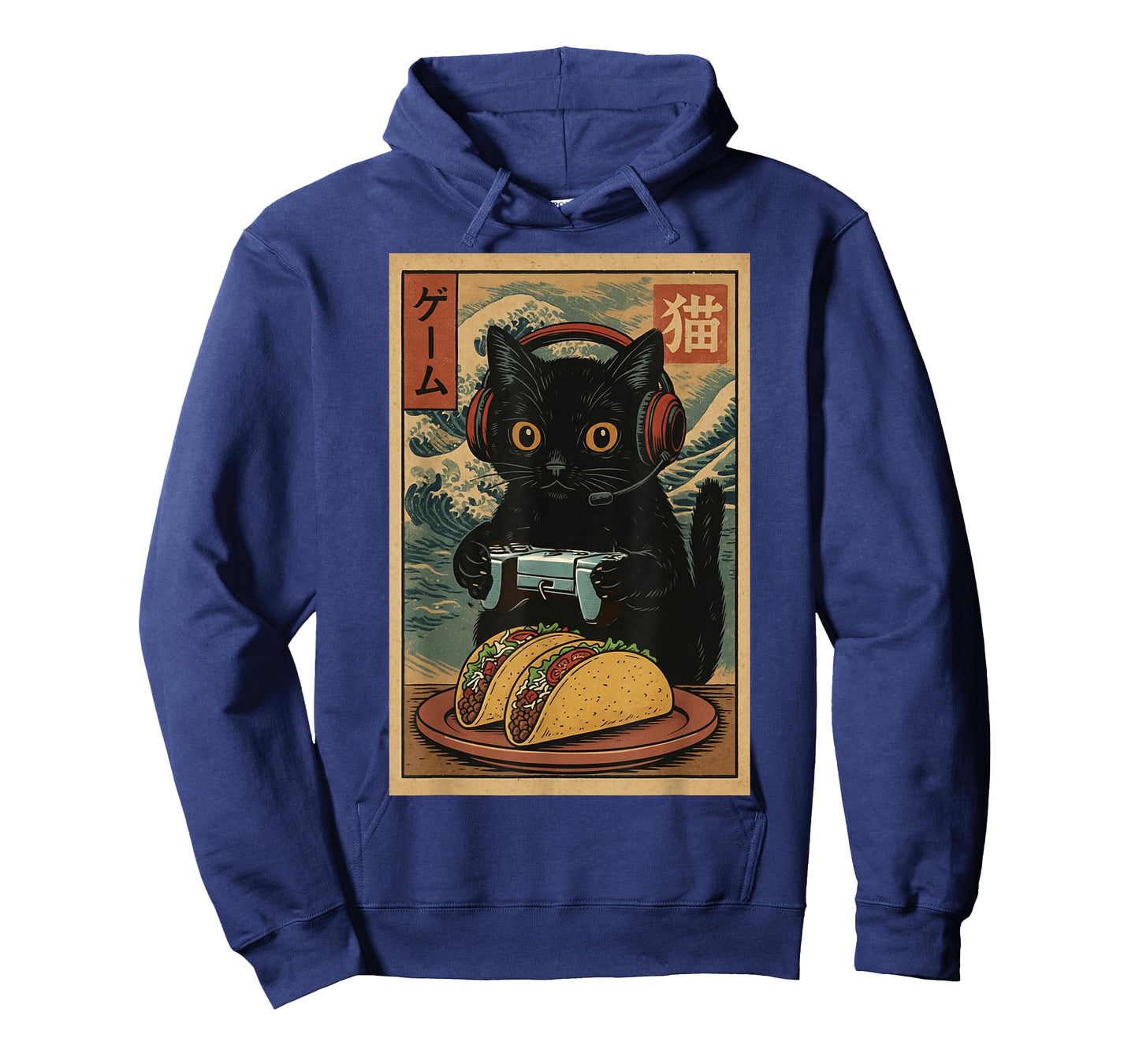 Cute Kawaii Gamer Cat Funny Taco Retro Japanese Cat Gaming T-Shirt