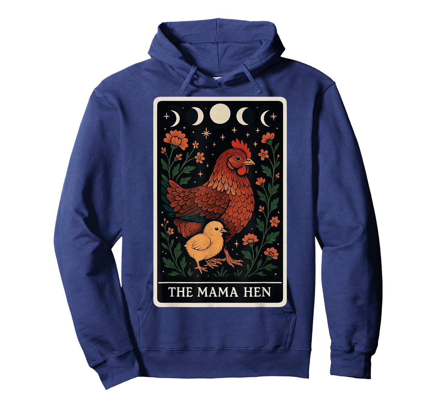 The Mama Hen Chicken Mom Farm Chick Tarot Card Mother's Day T-Shirt