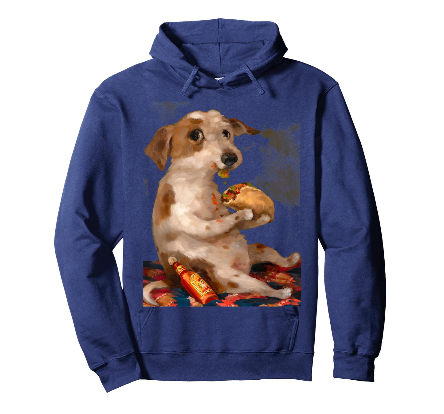 Dog Chill with Taco Vintage Funny Dog Taco Whimsical T-Shirt
