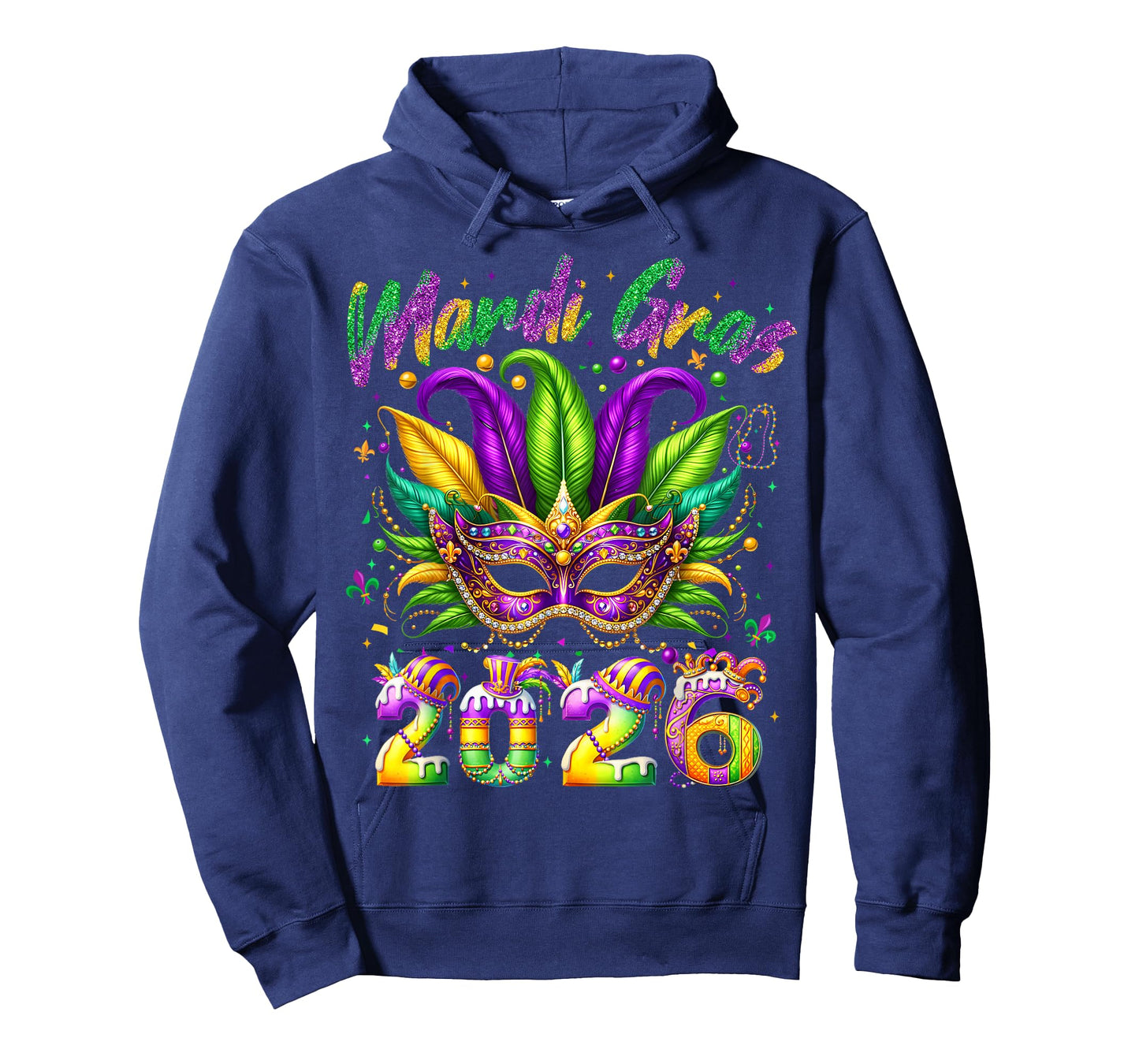 Mardi Gras 2026 Family Matching Costume PJs Women Girl Men T-Shirt