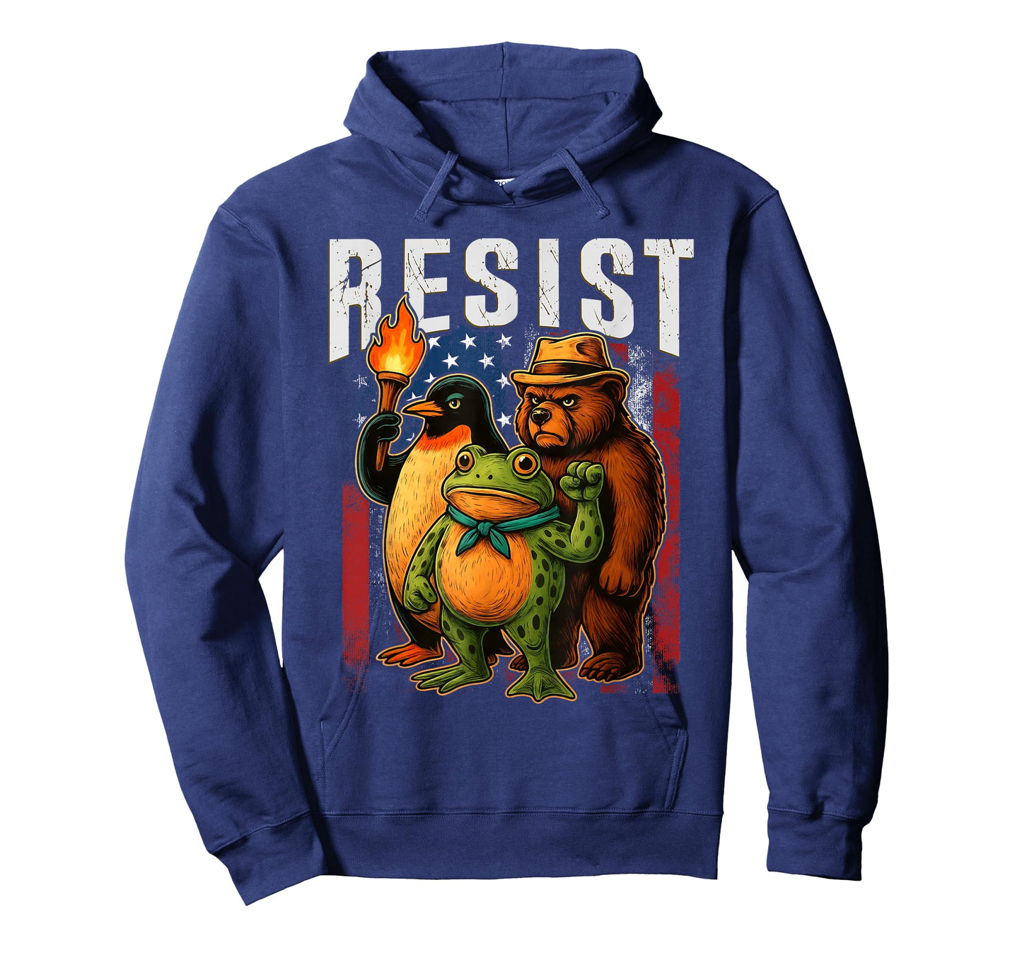 Bear Penguins and Frog Resist Protest Against Tariffs T-Shirt
