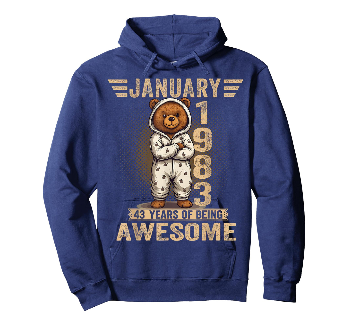 43 Year Old January 1983 Teddy Bear 43th Birthday Women T-Shirt
