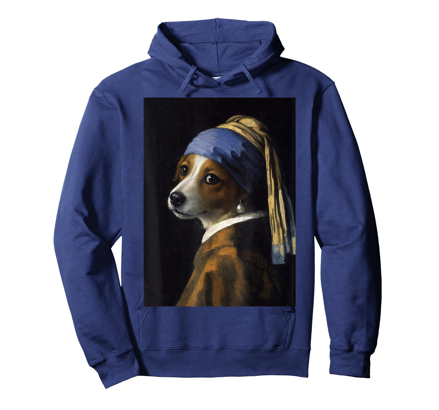 Girl with a Pearl Earring Russell Terrier Funny Dog Meme T-Shirt