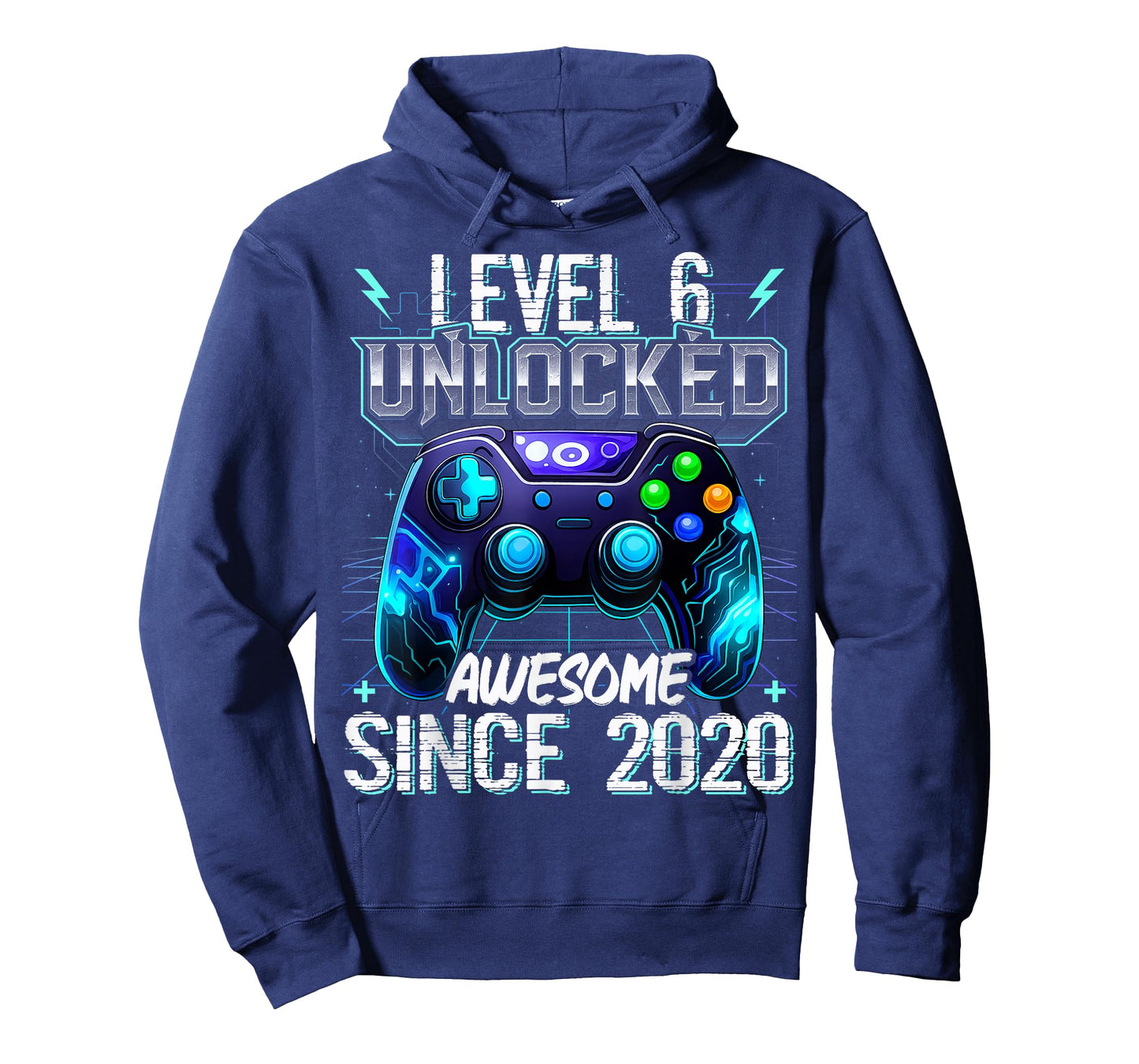 6th Birthday Boy Level 6 Gamer 6 Year Video Game Party T-Shirt