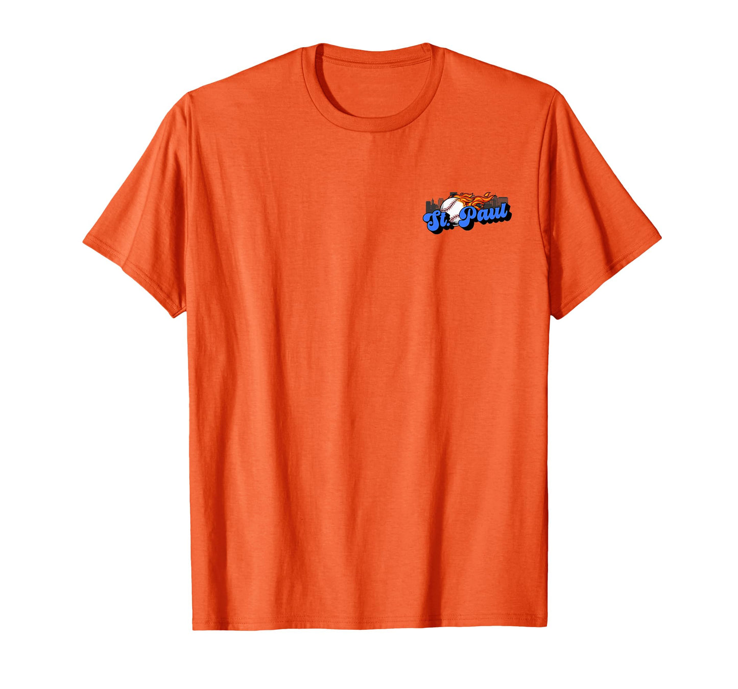 Saint Paul Baseball Vintage City Skyline Baseball Lover T-Shirt