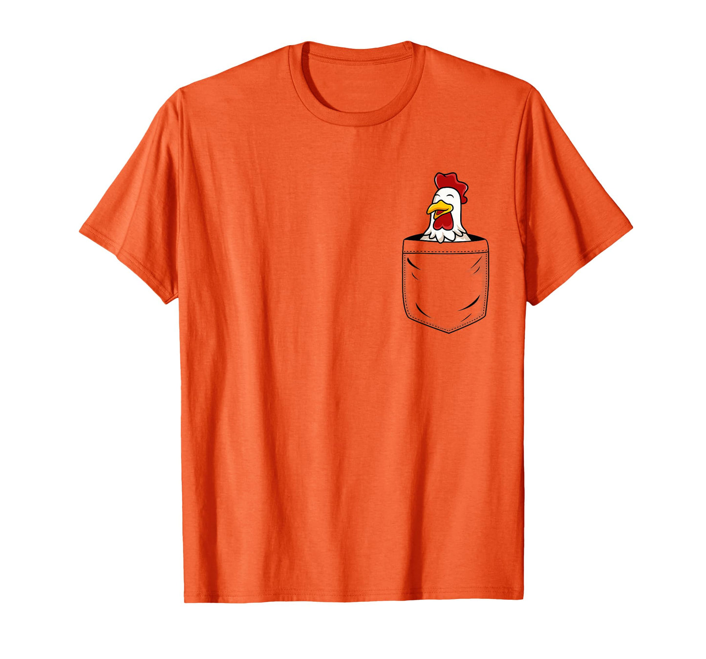 Chicken Lovers Cute Funny Chicken In Pocket T-Shirt