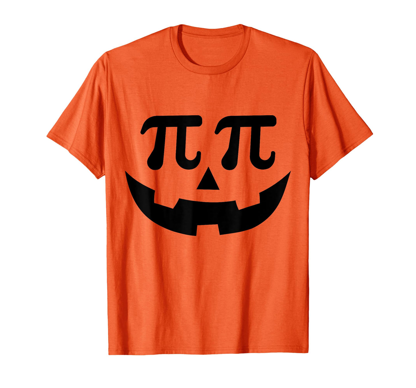 Funny pumpkin pie pi face for math halloween costume T-Shirt