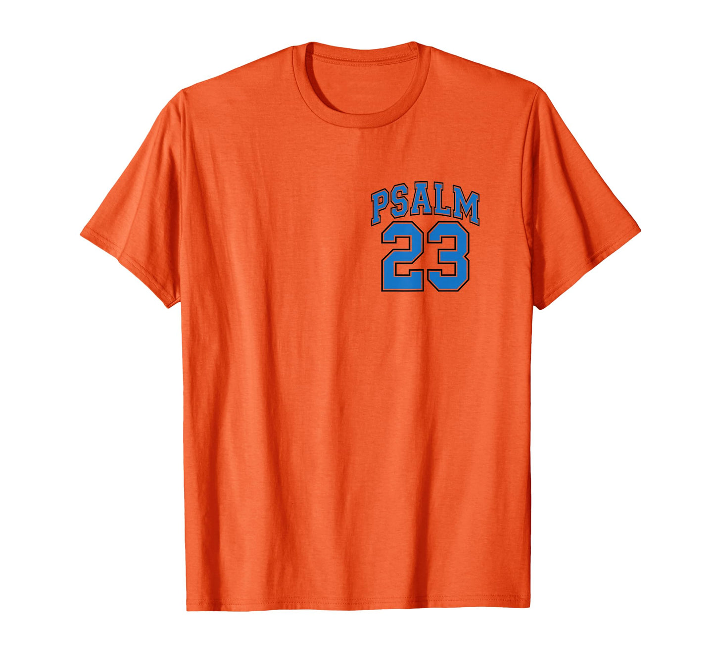(Front Back Design) Royal Blue, Psalm 23 Lord is My Shepherd T-Shirt