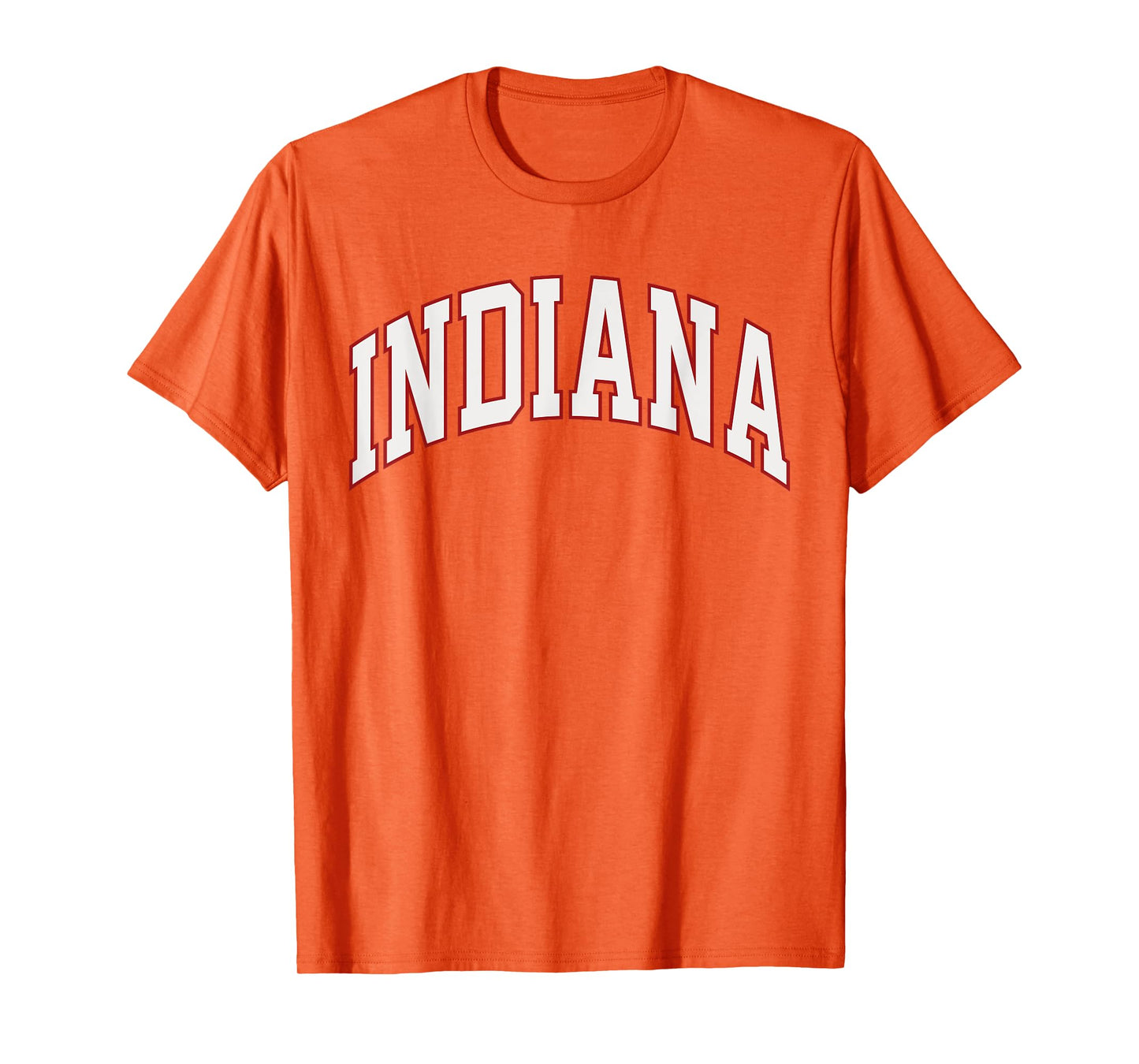 Retro Indiana Men Indiana Women Vintage Red White Souvenir T-Shirt