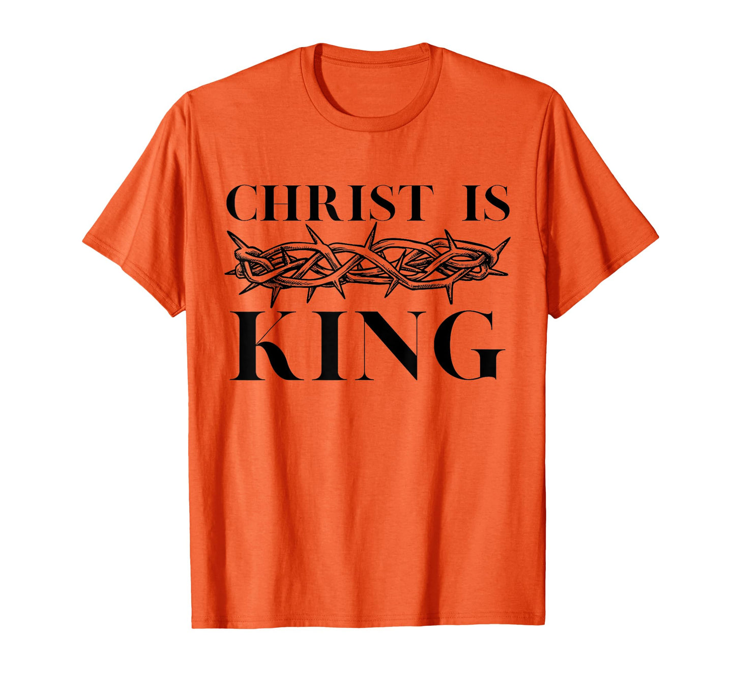 Unique Design Christ Is King Christian Crown of Thorns T-Shirt