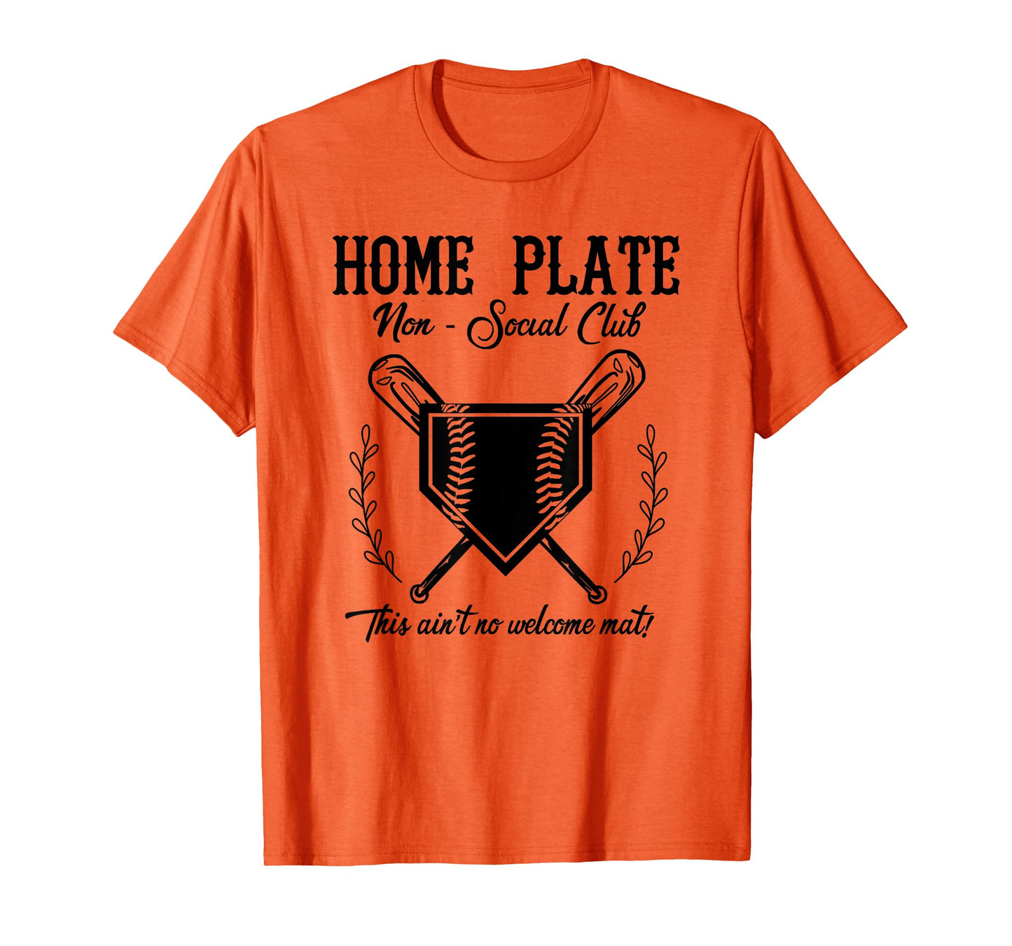 Girl's Softball Catcher Non Social Club Not A Welcome Mat T-Shirt