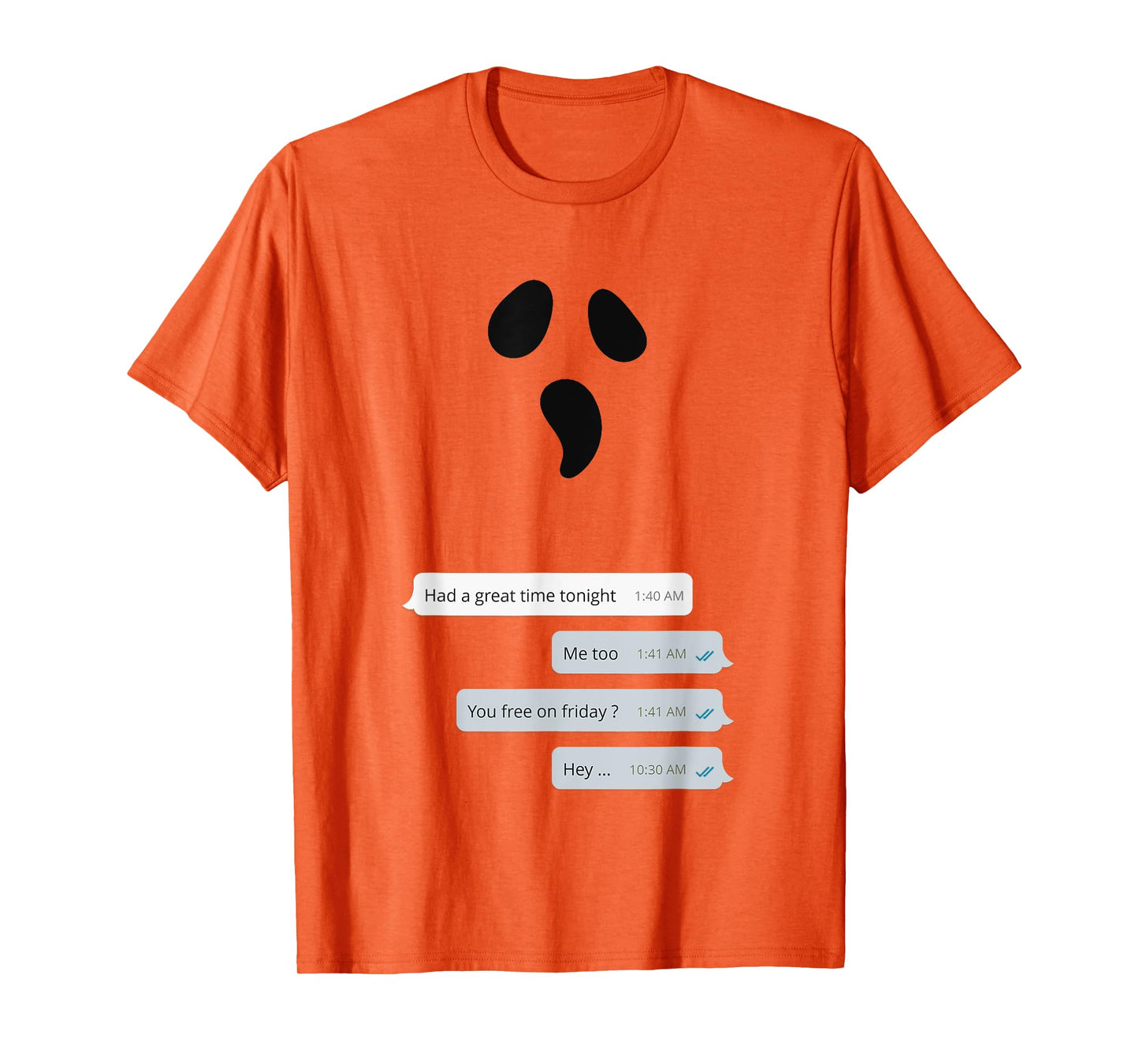 Online texting Chat ghosting funny Halloween ghost meme T-Shirt