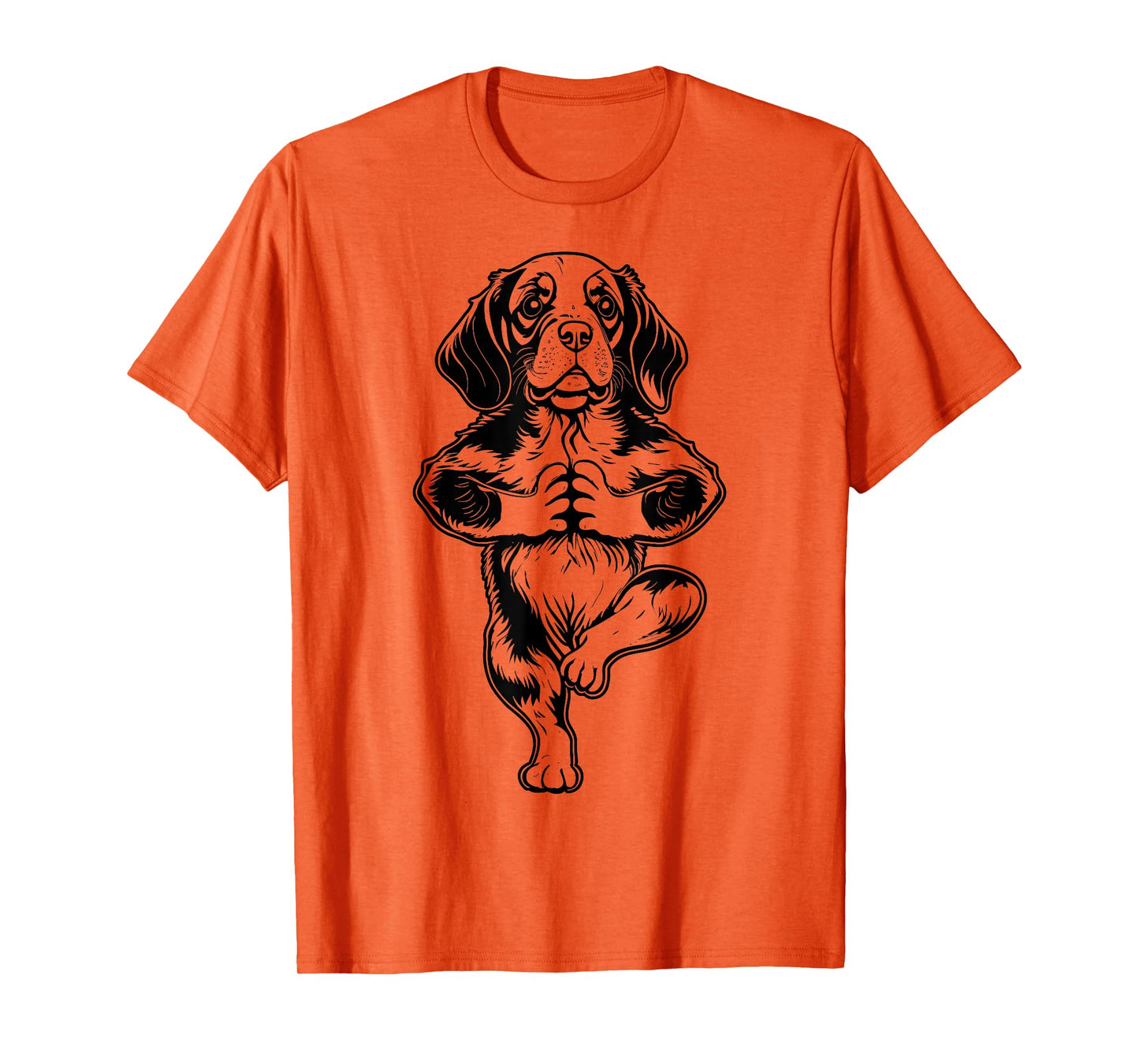 Beagle Yoga Puppy Dog Funny Dogs Tree Pose Vrikshasana T-Shirt