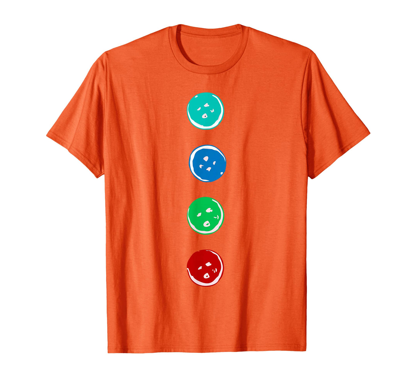 Four Groovy Buttons Blue Cat Funny Halloween Costume T-Shirt