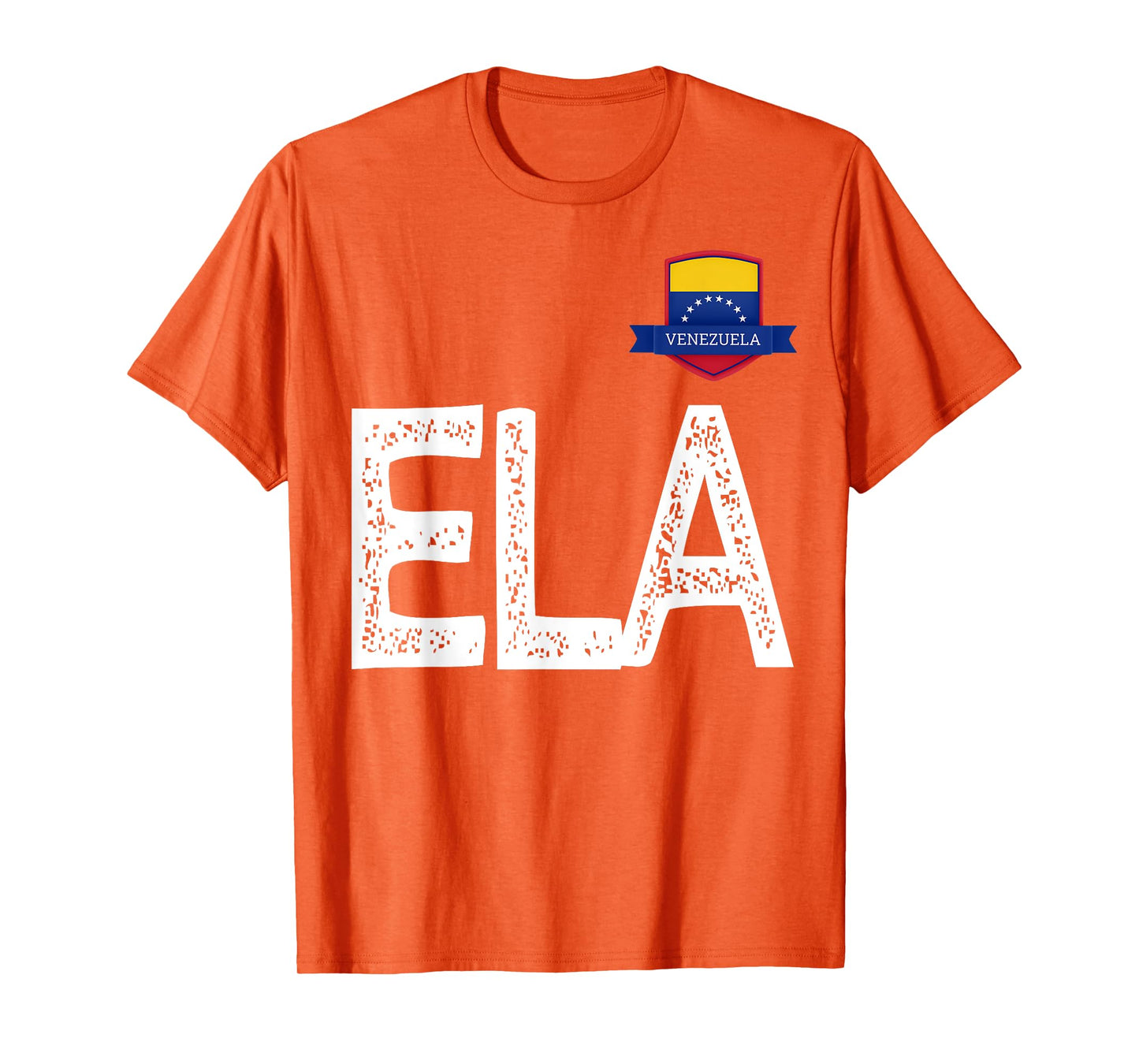Venezuela Human-Flag Letter E and L and A Venezuela T-Shirt