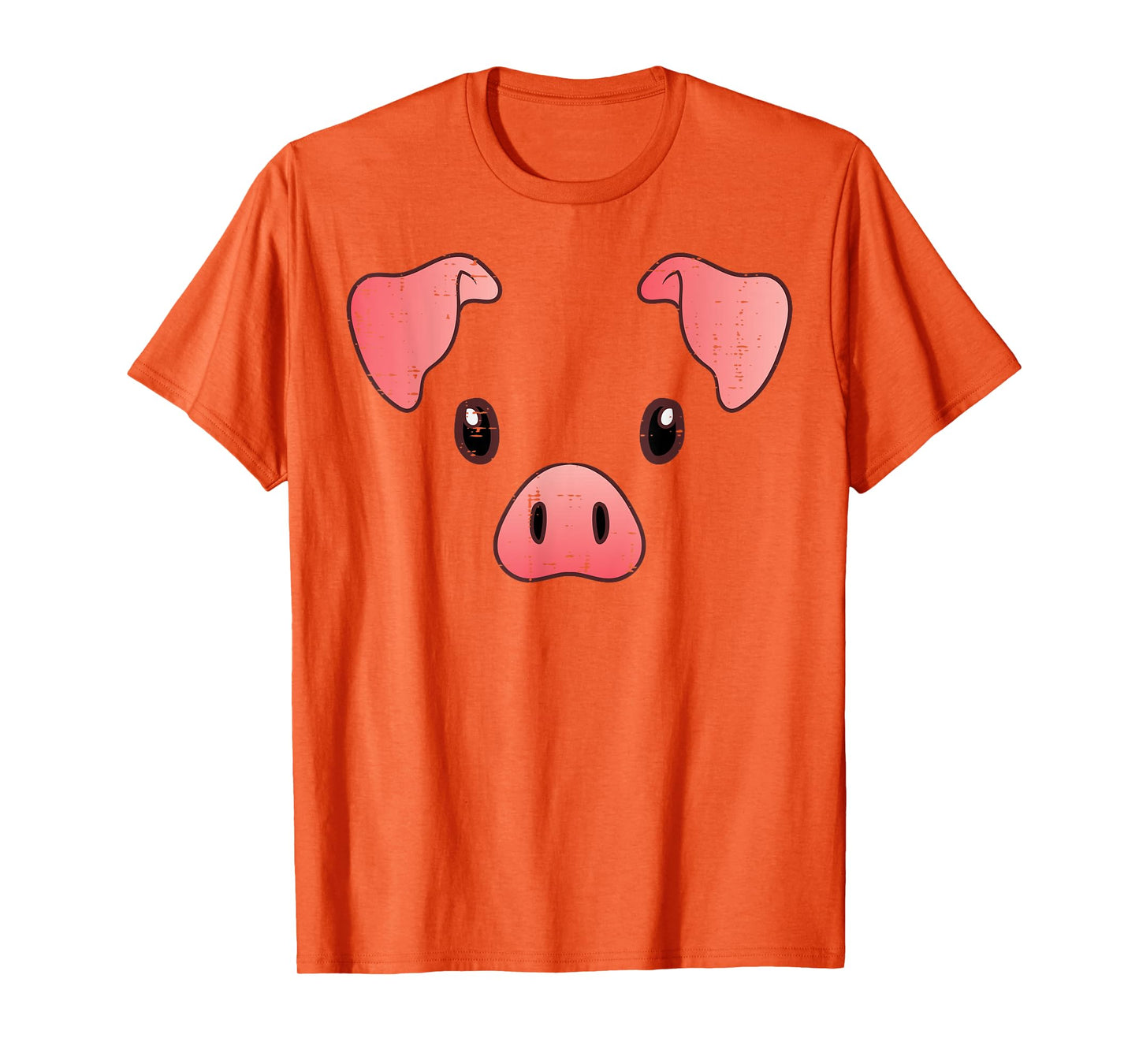 Pig Face Costume Cute Hog Halloween Animal Kids Women Men T-Shirt