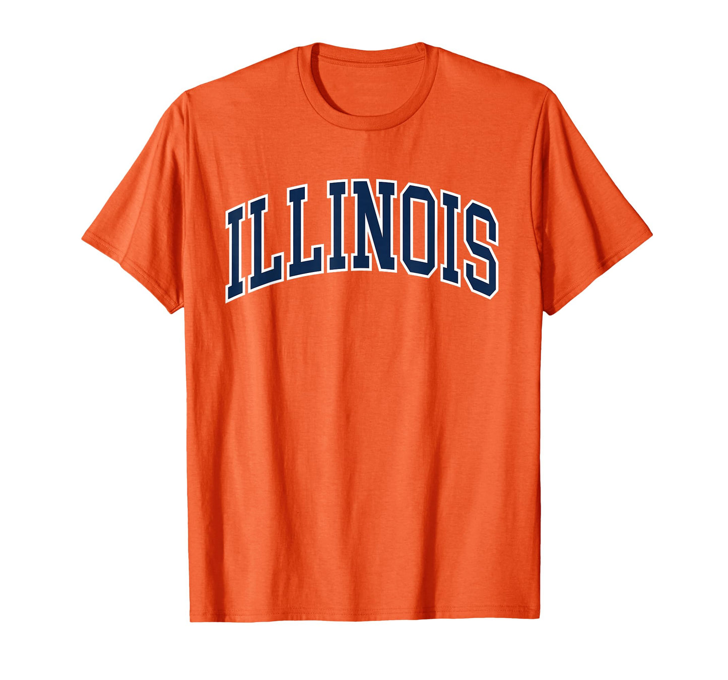 Retro Illinois Tee Vintage Illinois Orange Blue Throwback IL T-Shirt