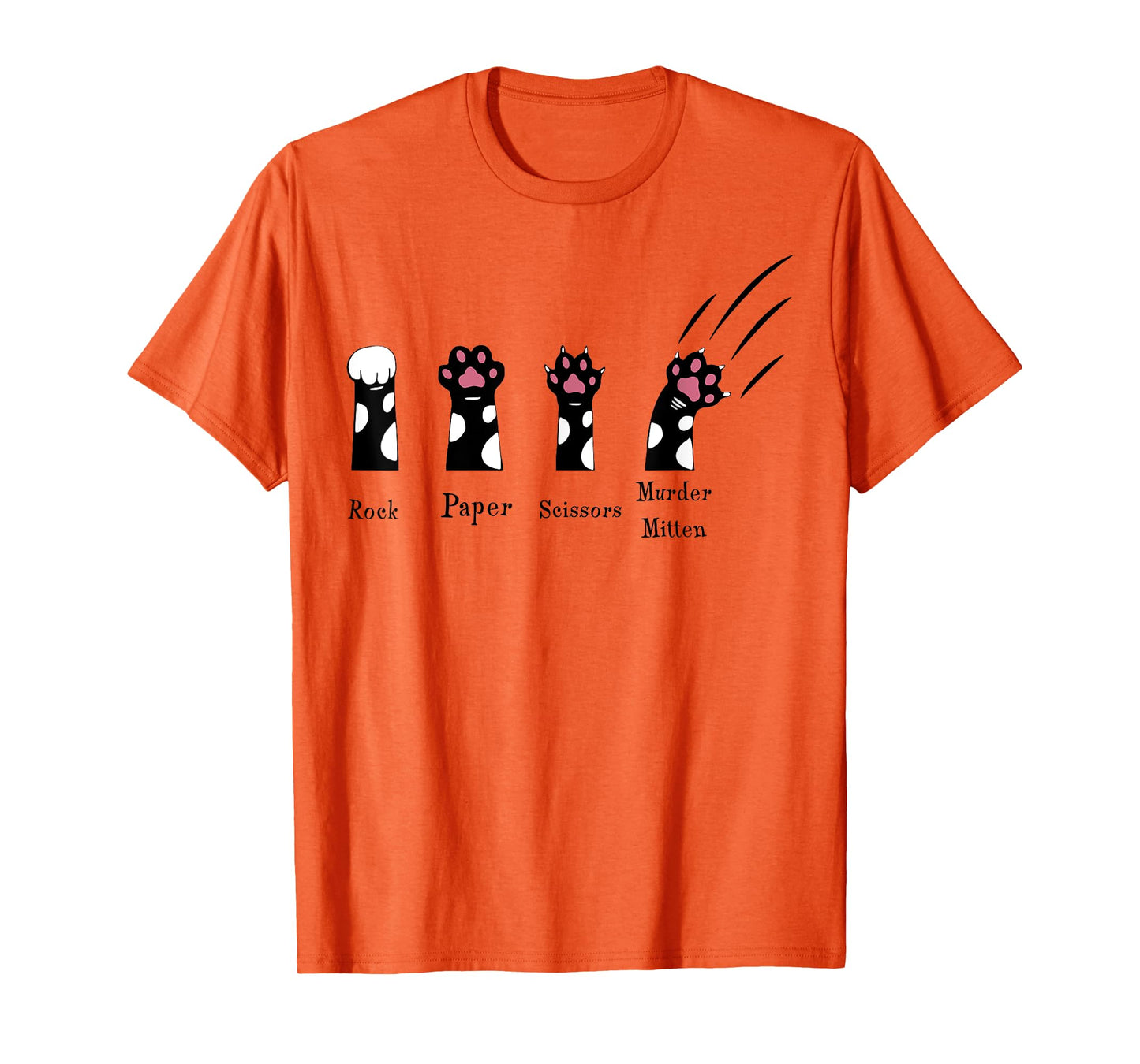 Rock Paper Scissors Murder Mitten T-Shirt