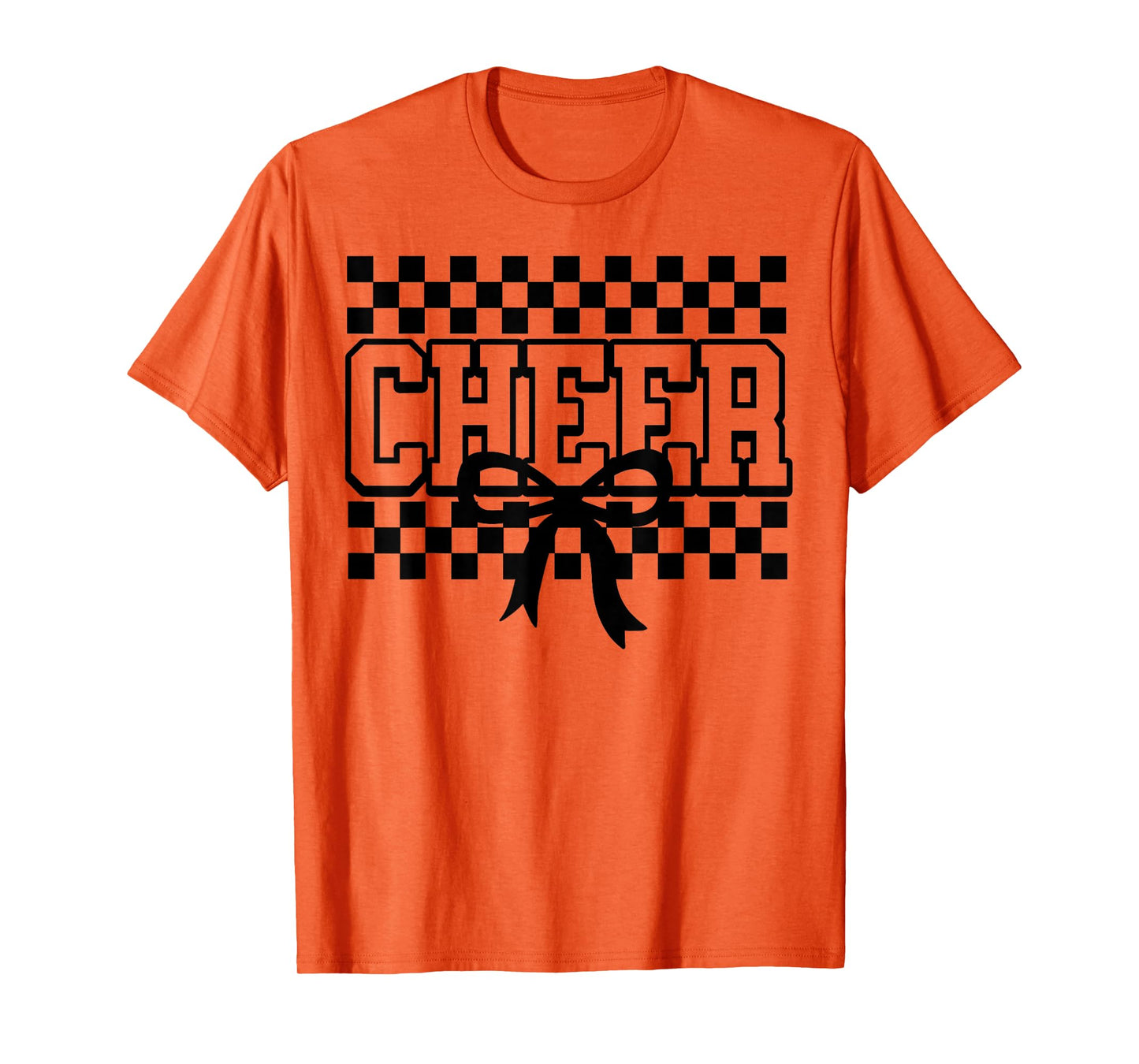 Checkered Cheer Cheerleading for Cheerleader Youth BFF Squad T-Shirt