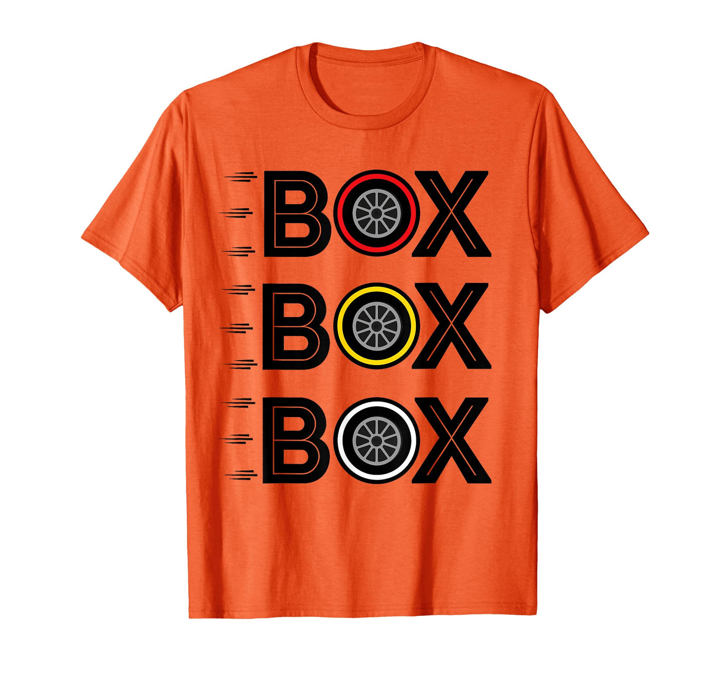 Box Box Box Pit Radio Call Tyre Compound Motorsport Racing T-Shirt