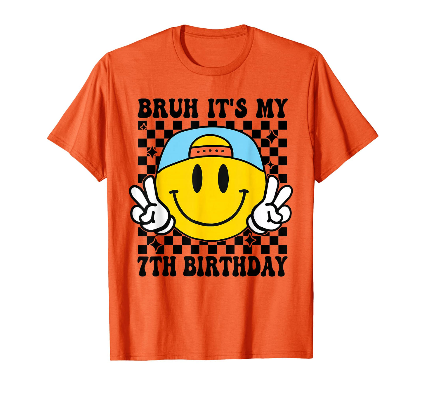 Bruh It's My 7th Birthday 7 Year Old Birthday Boys Girls T-Shirt