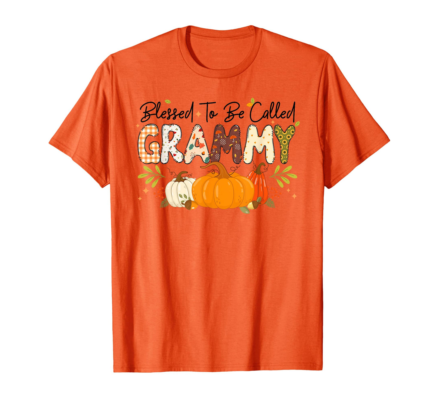Blessed Grammy Pumpkin Fall Autumn Thanksgiving Mom Women T-Shirt
