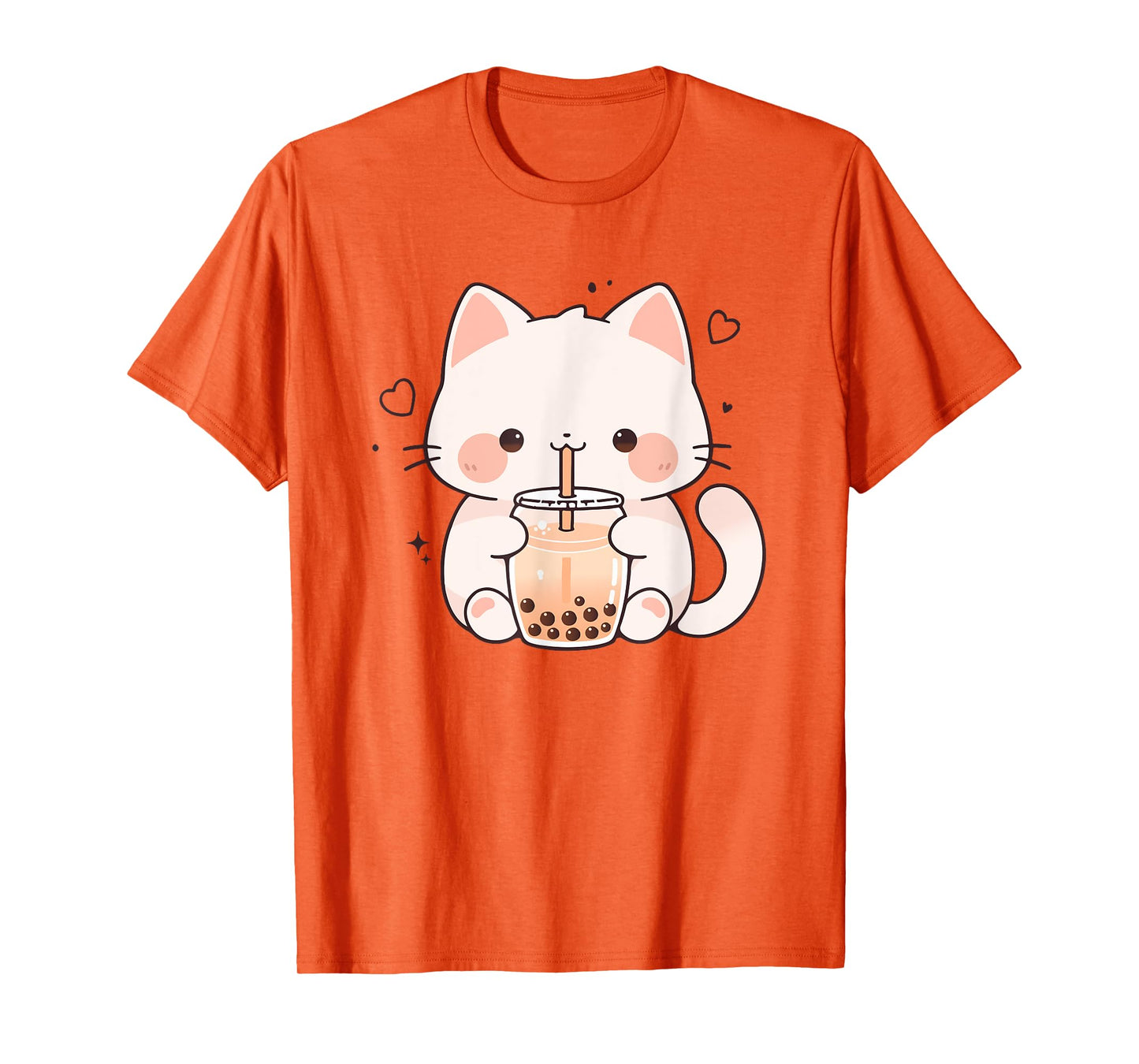 Kawaii Cat Boba Japanese cute aesthetic Anime Girls Teens T-Shirt