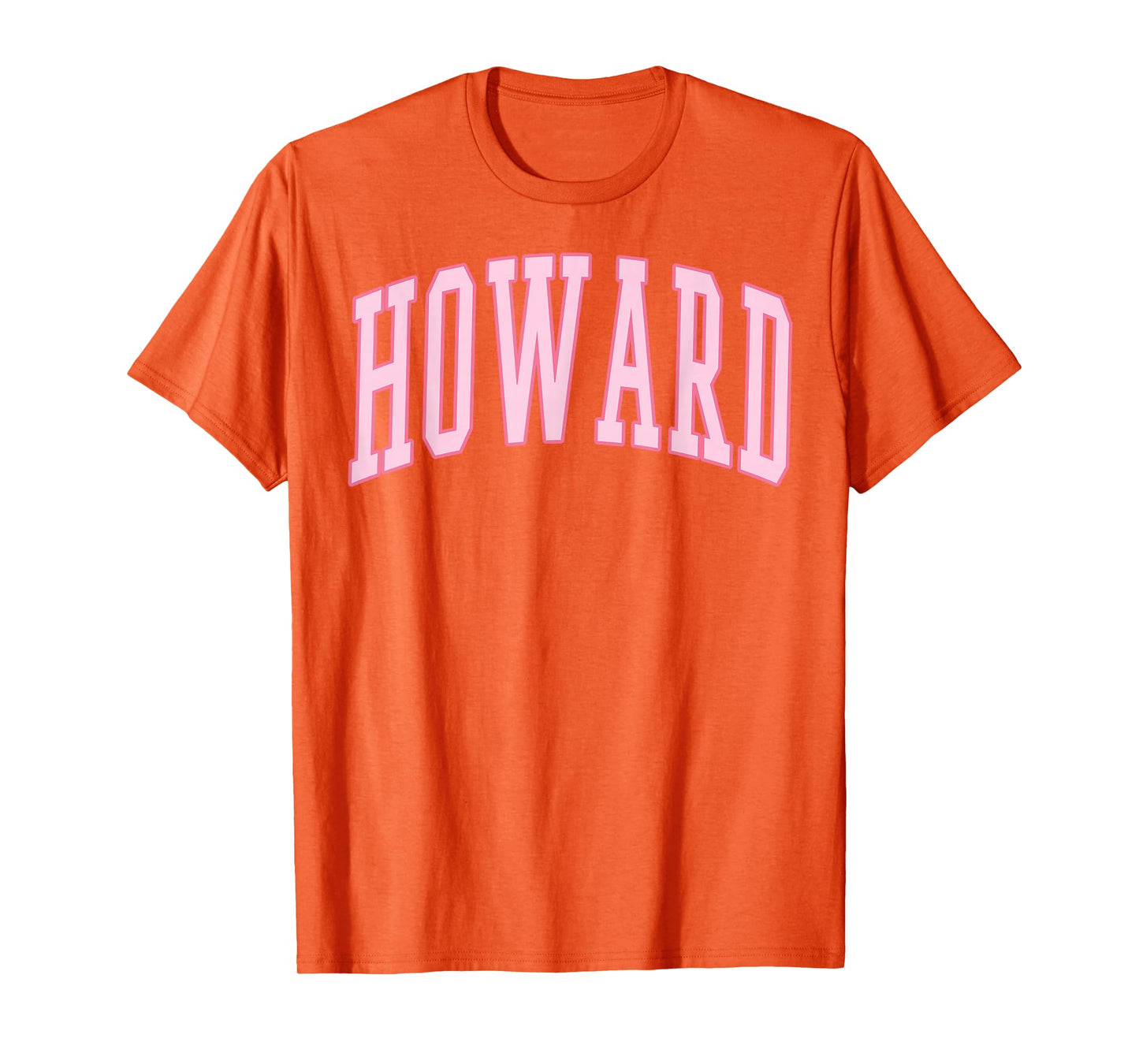 Howard Vintage Preppy Varsity Pink Sports T-Shirt