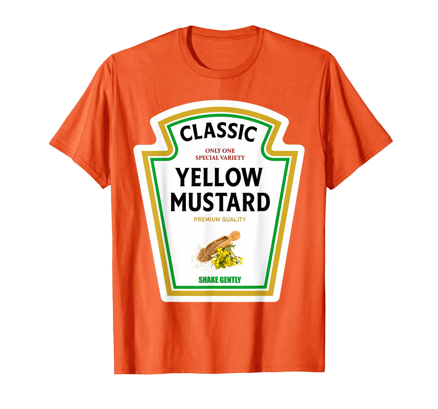 Mustard Halloween 2024 Costume Matching Ketchup Condiments T-Shirt