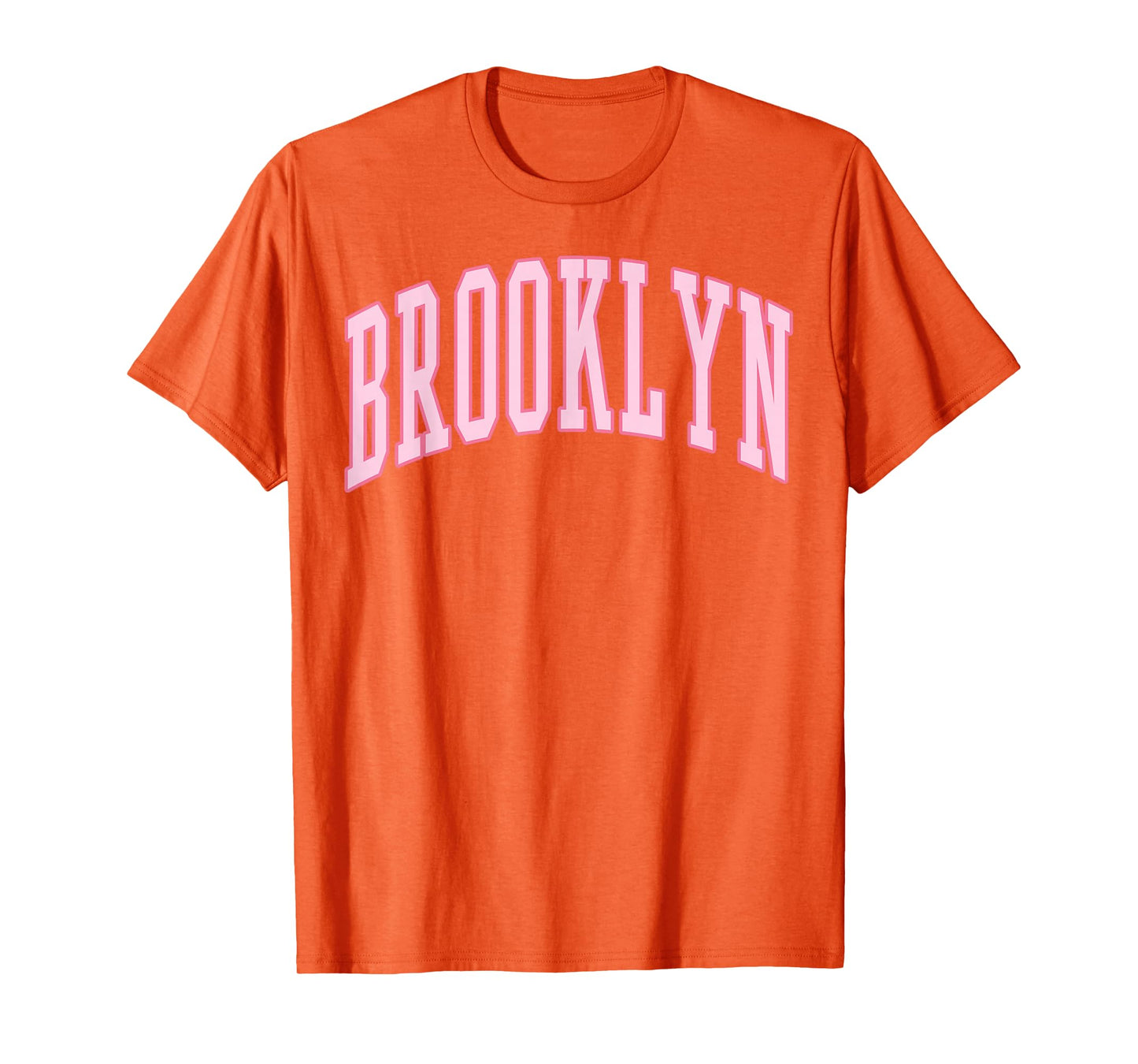 Brooklyn Vintage Preppy Varsity Pink Sports T-Shirt