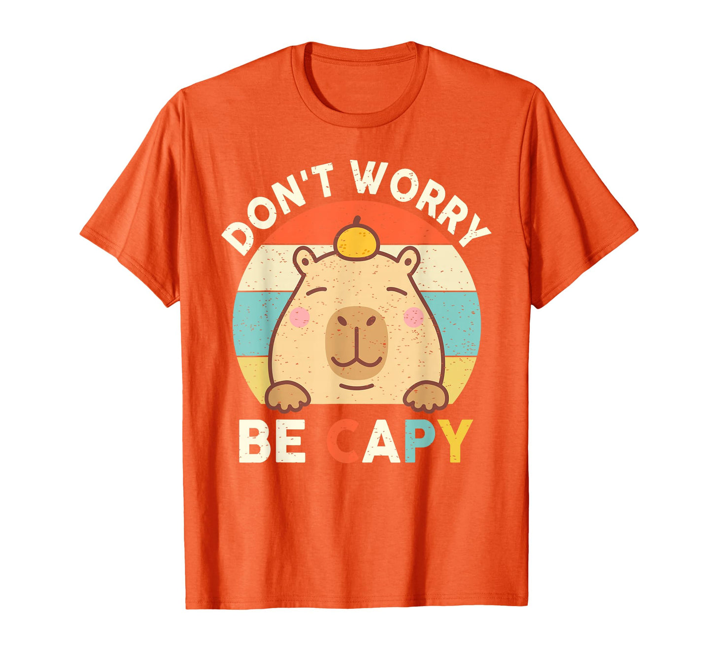 Capybara Shirt Kids Toddler Boys Girls Don’t Worry Be Capy T-Shirt