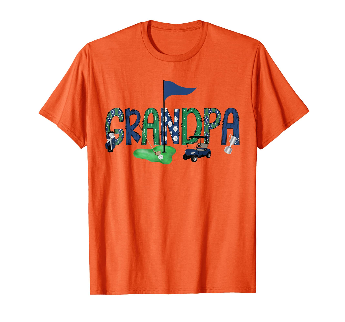Grandpa Of The Birthday Boy Hole in One Golf Sport Matching T-Shirt