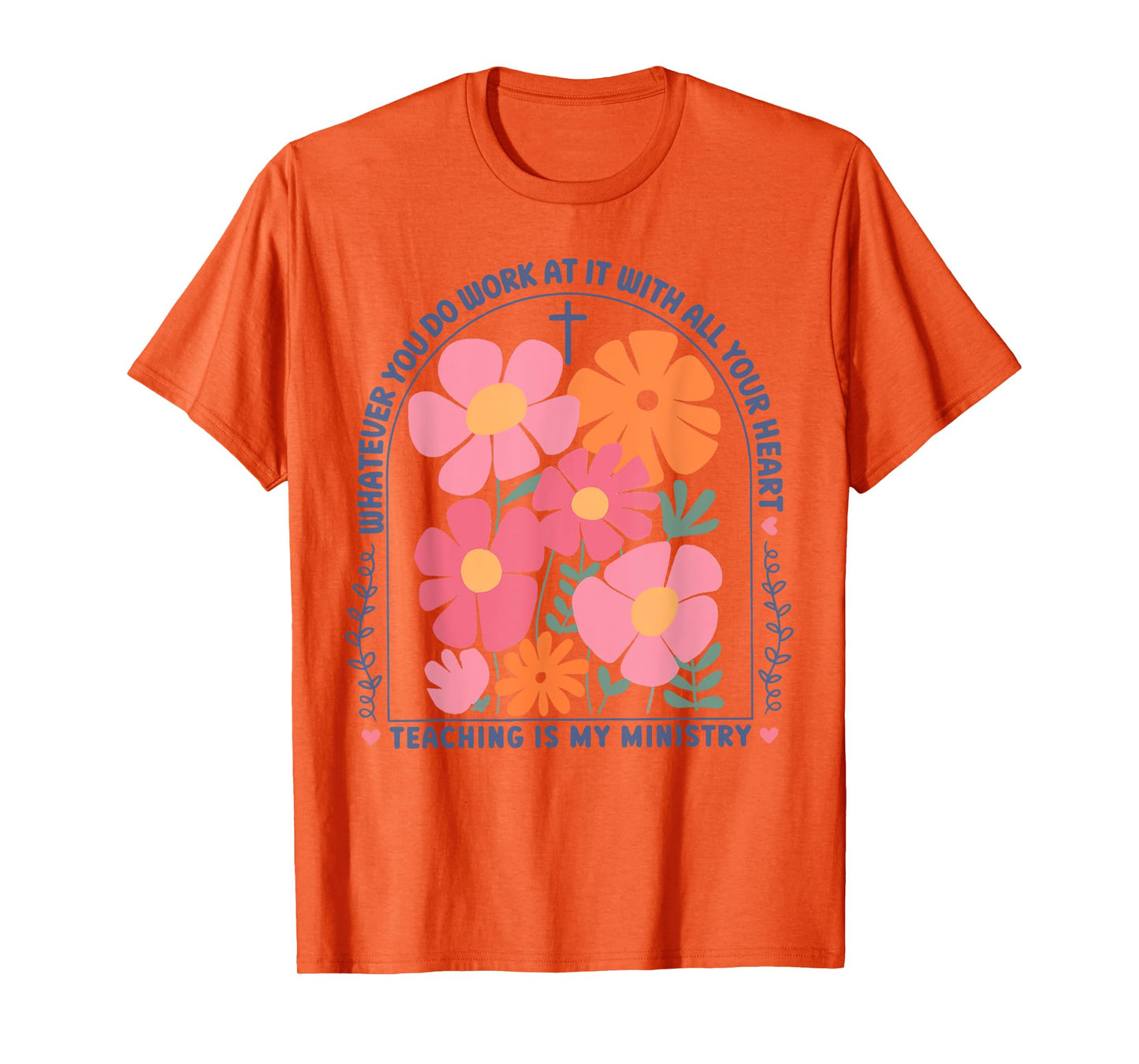 Teaching is My Ministry God Christian Teacher Back to School T-Shirt