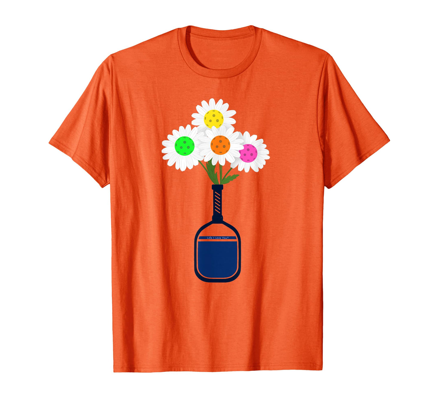 Pretty Pickleball Flowers in Paddle Vase - Pickleball T-Shirt