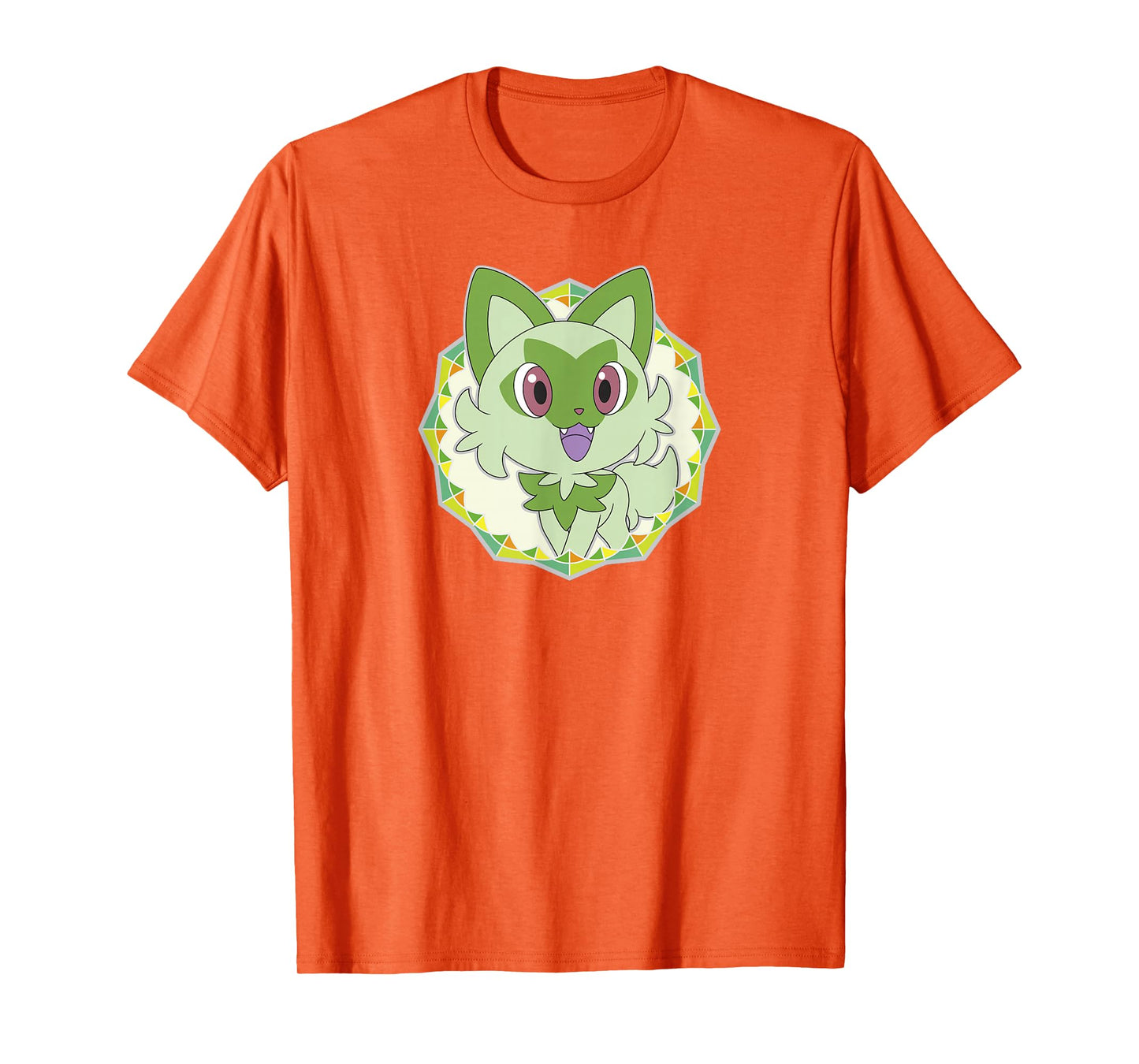 Pokémon Sprigatito Sparkle Geometric Portrait Icon T-Shirt
