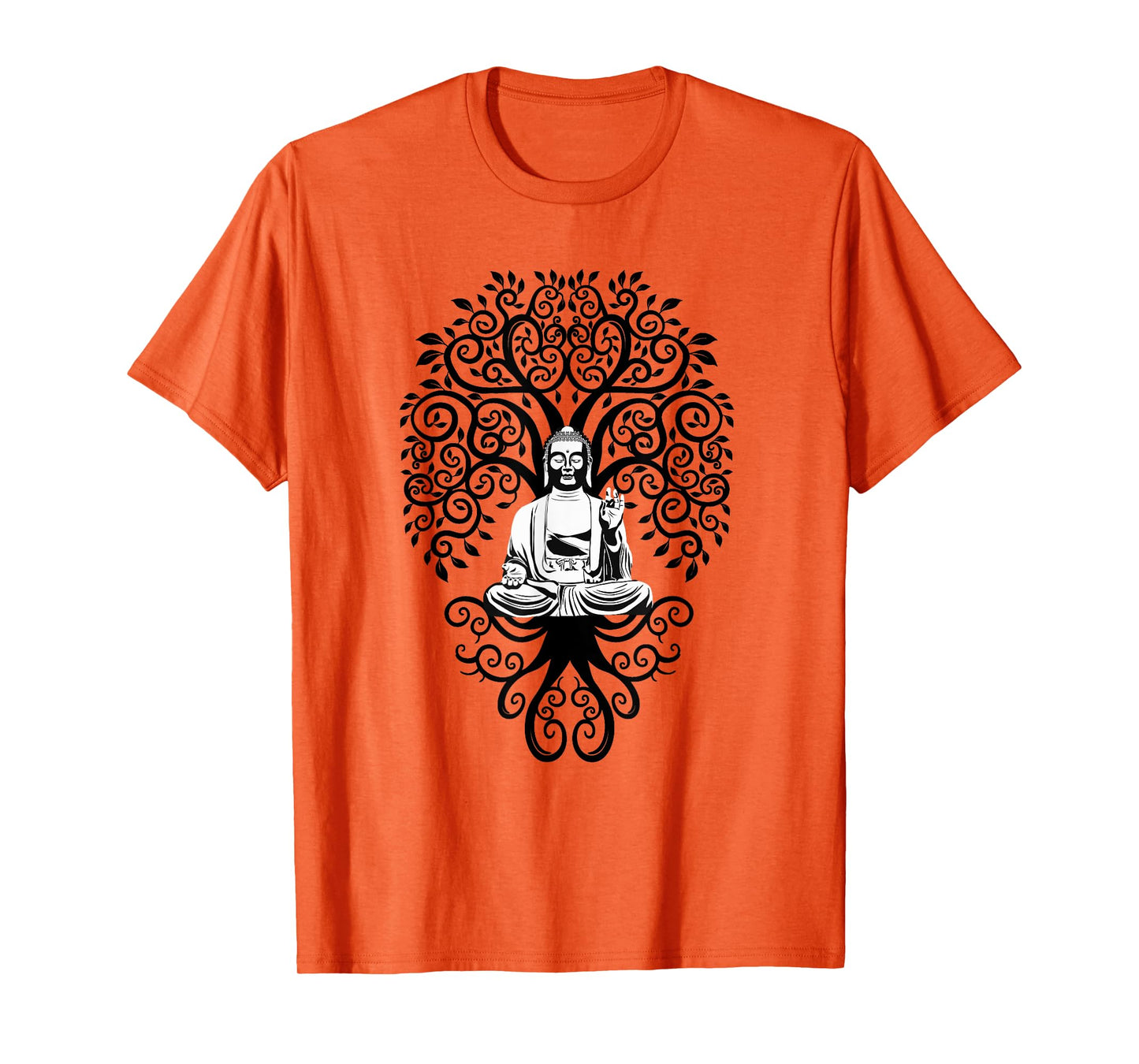 Bodhi Tree with Meditating Buddha Yoga Tshirt T-Shirt