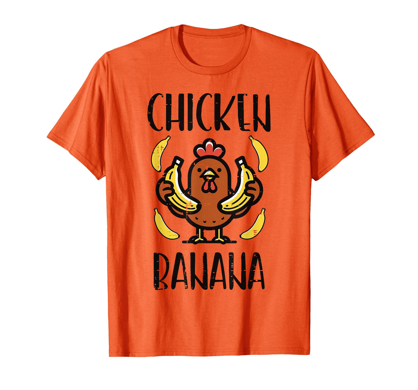 Chicken Banana Cute Song Dance Fruit Kids Youth Men Women T-Shirt