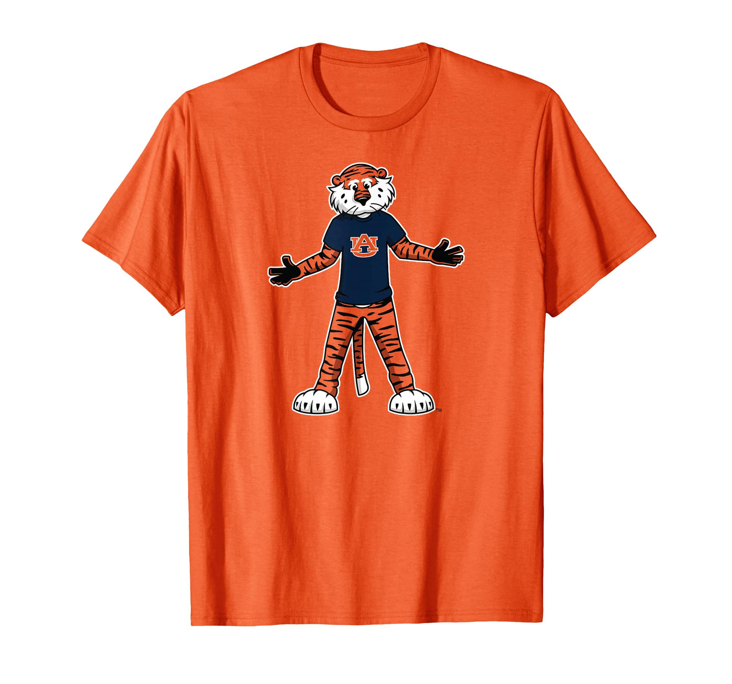 Auburn Tigers Aubie Mascot Orange Officially Licensed T-Shirt