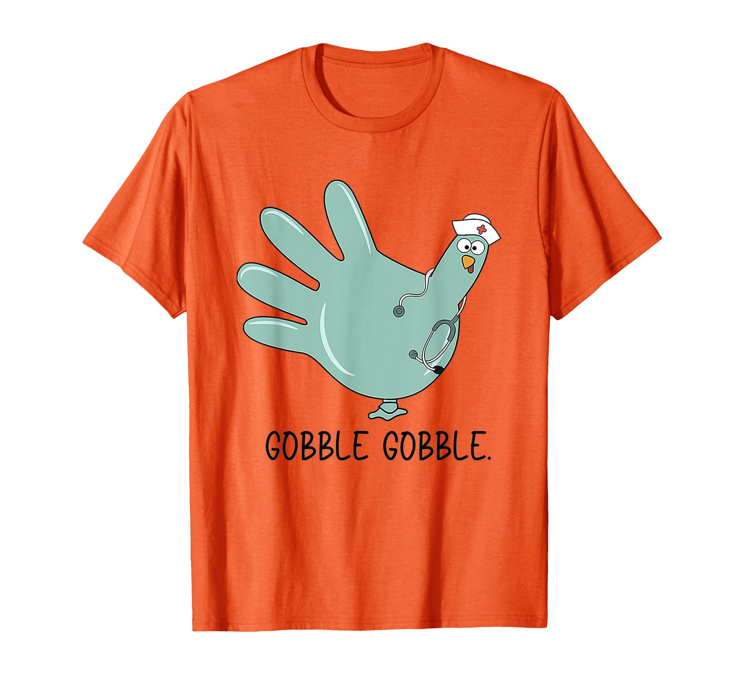 Turkey Glove Thanksgiving Gobble Nurse Thanksgiving Fall T-Shirt