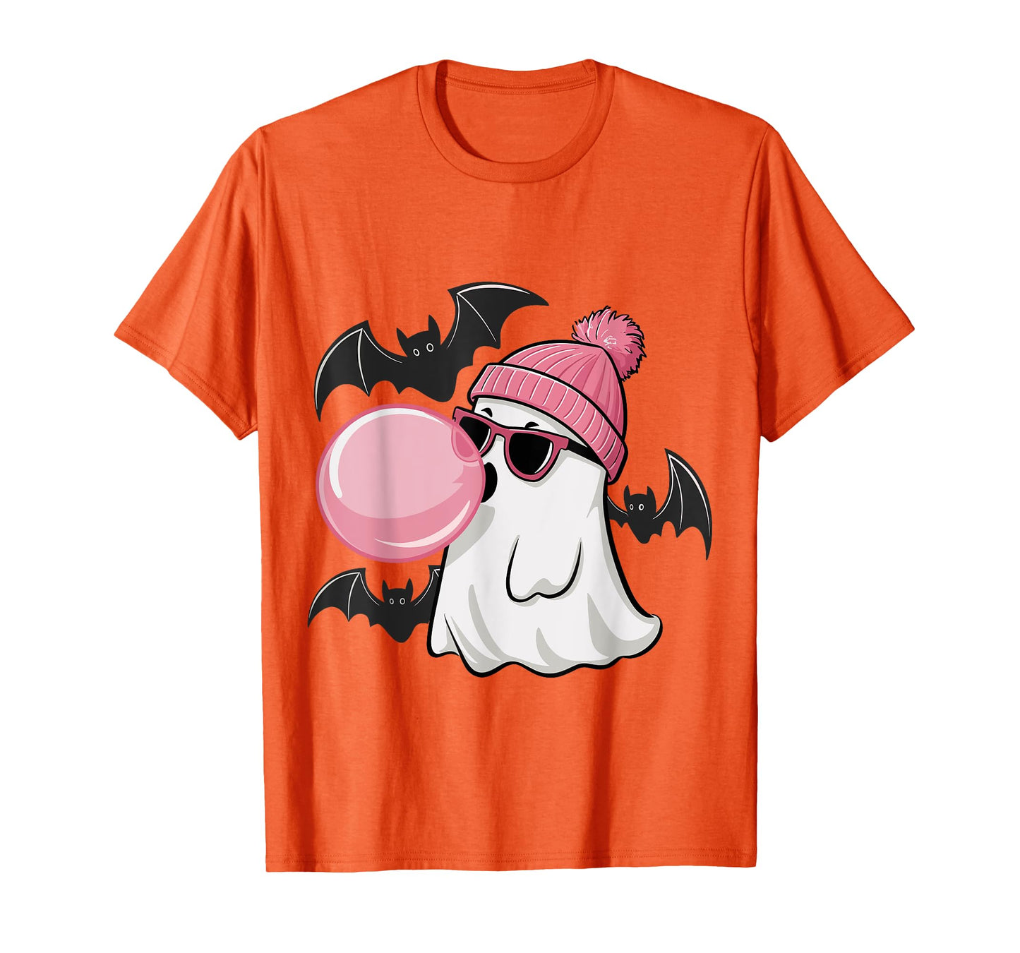 Cute Ghost Bubble Gum Lovers Spooky Halloween Costume T-Shirt