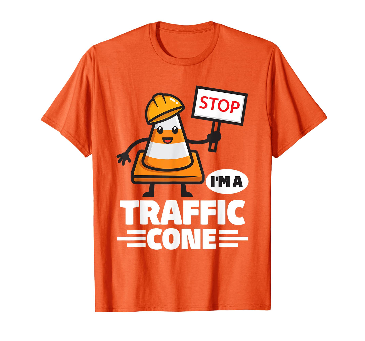 Halloween Traffic Cone Costume I'm A Traffic Cone T-Shirt