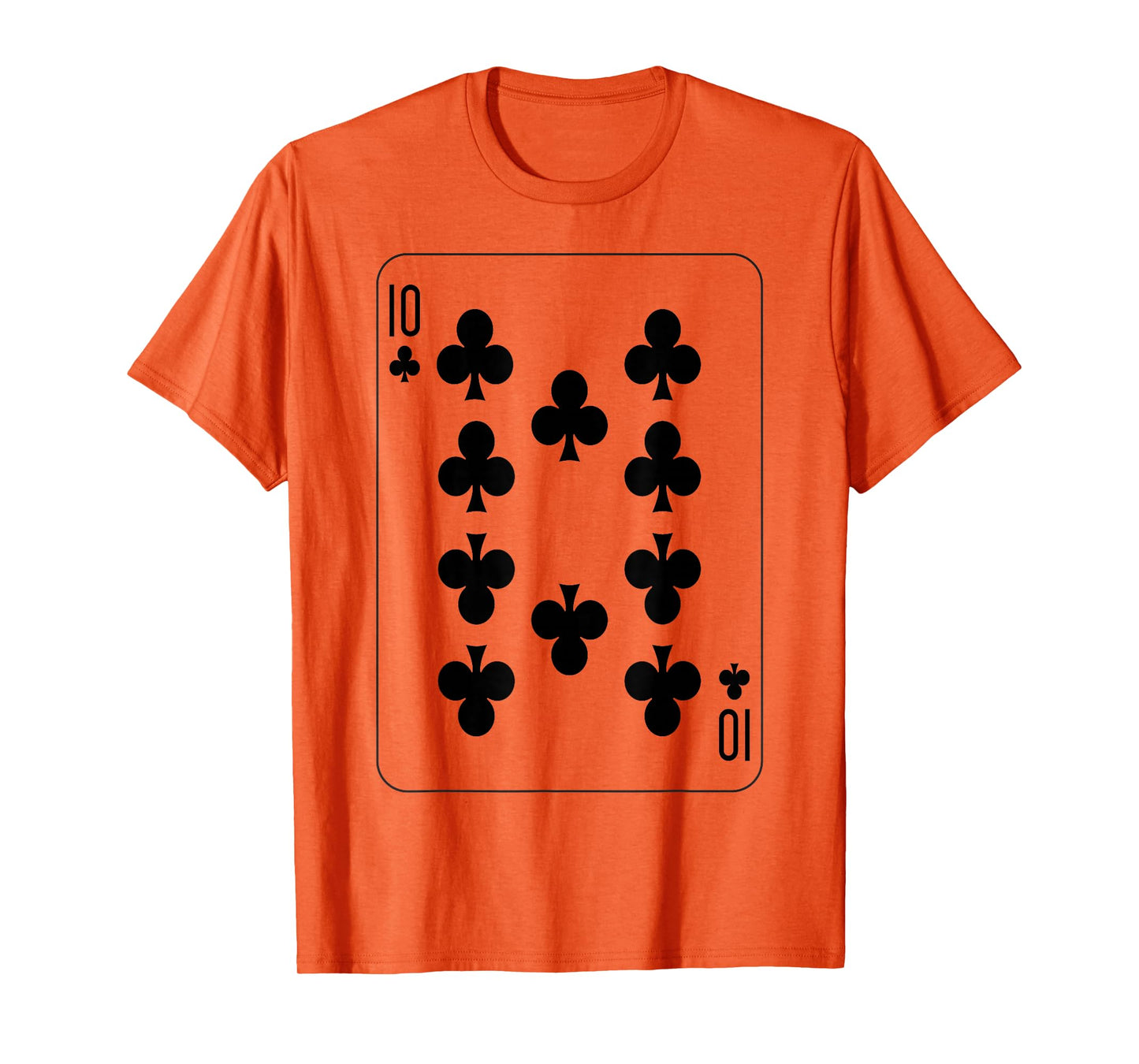 Ten of Clubs | Deck of Cards Front and Back Group Costume T-Shirt