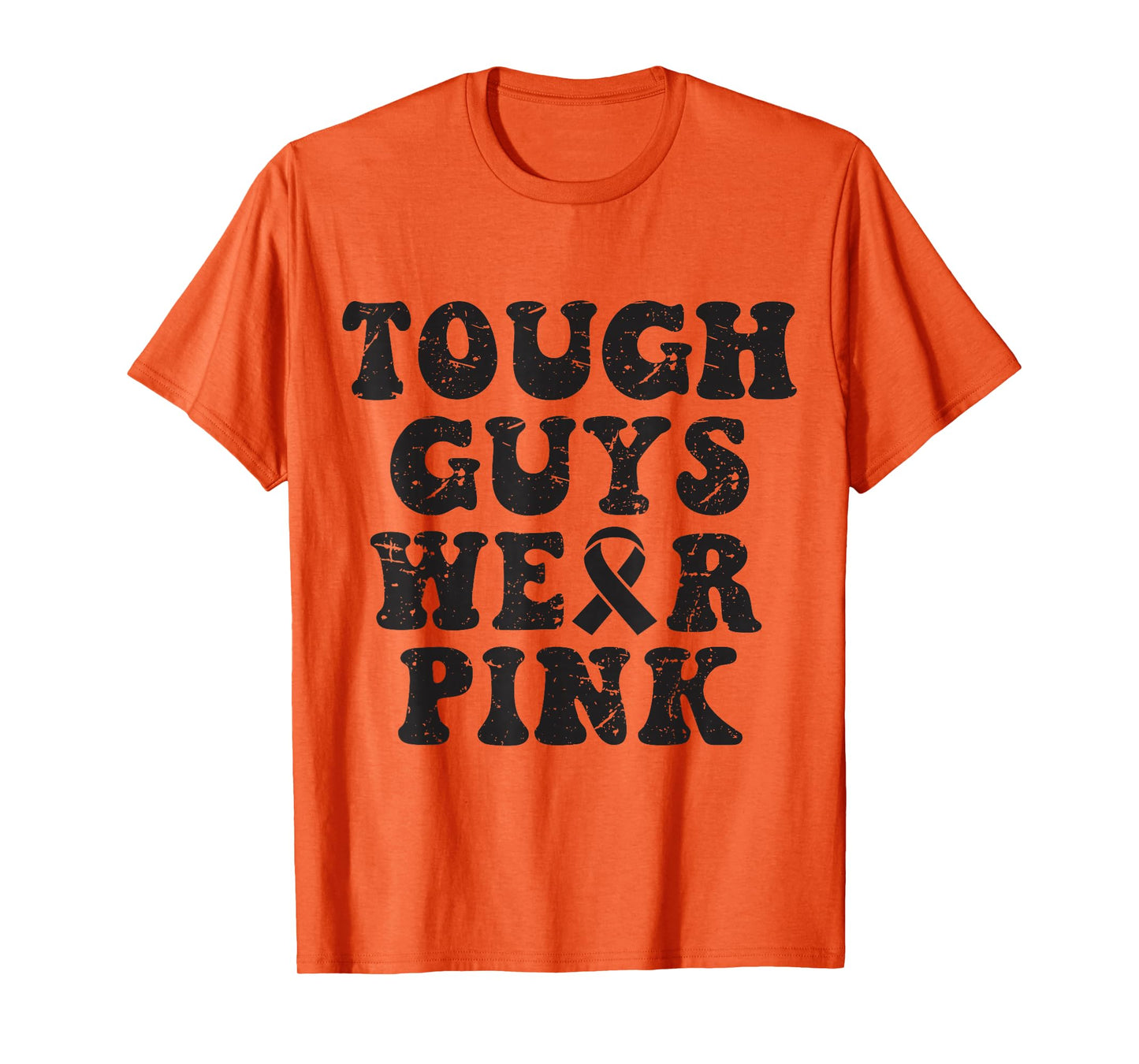 Tough Guys Wear Pink Funny Breast Cancer Awareness Men Kids T-Shirt