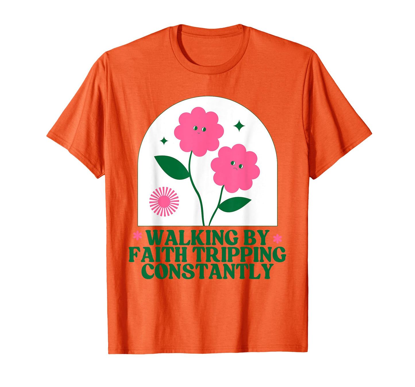 Christian Goose Walking by Faith Tripping Constantly Bible T-Shirt